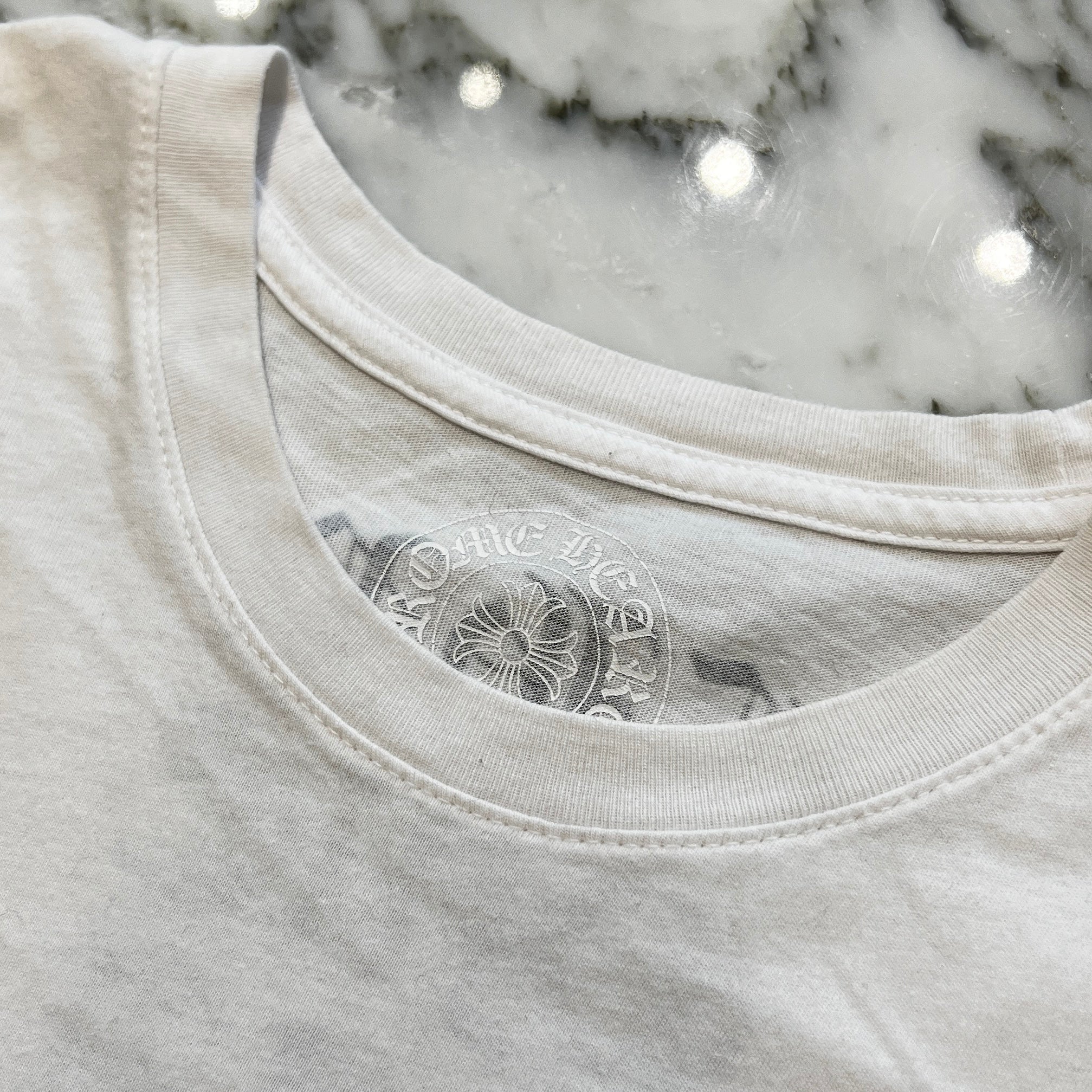 CHROME HEARTS Vertical Logo Tee Size M クロムハーツ ヴァーティカル