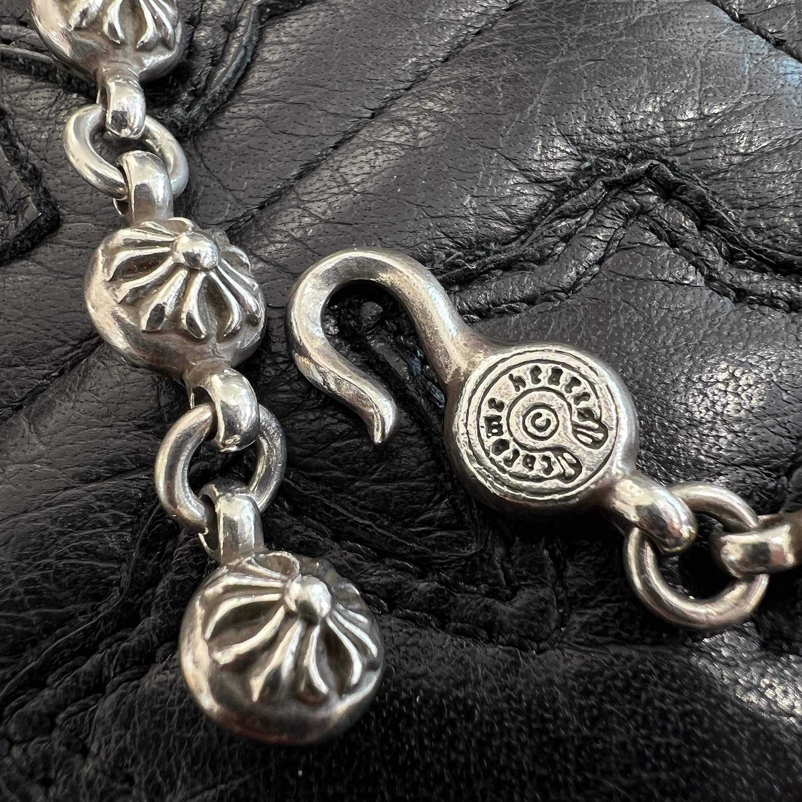 CHROME HEARTS CH Cross Pendant Small with Cross Ball Necklace クロムハーツ CHクロス ペンダント スモール ウィズ クロスボール ネックレス