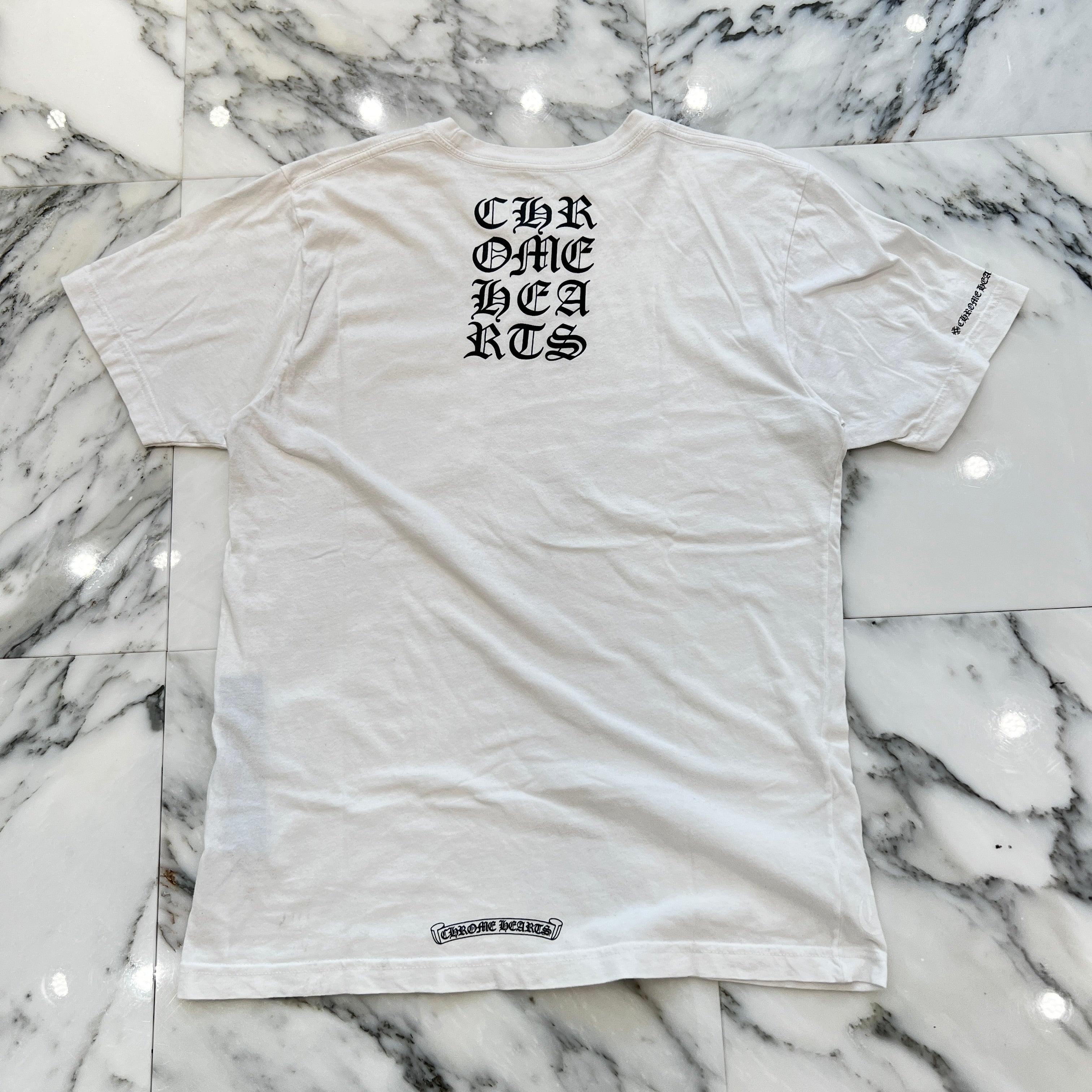 CHROME HEARTS Vertical Logo Tee Size M クロムハーツ ヴァーティカル