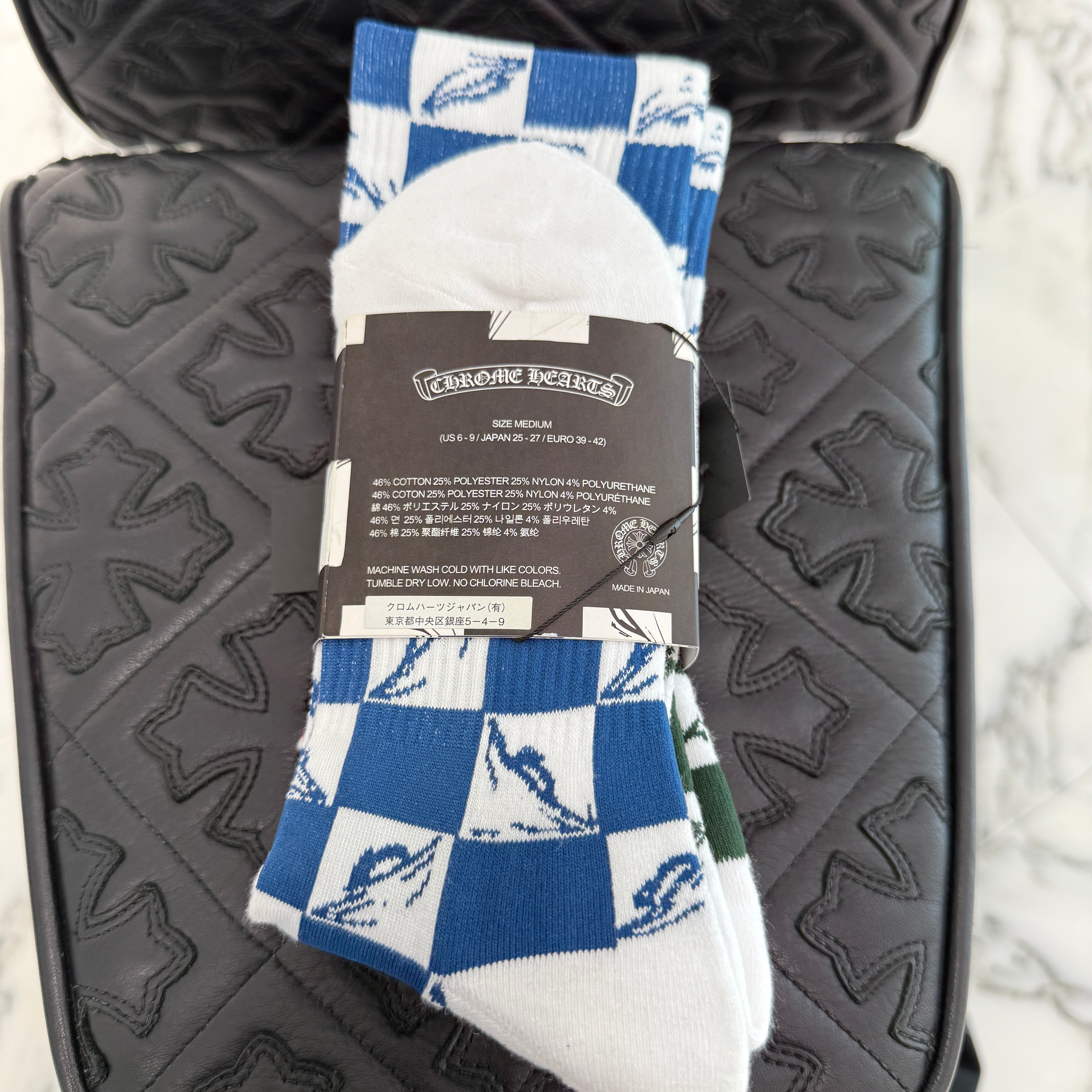 CHROME HEARTS×MATTY BOY 99 Eyes Multi Collar Socks Size M(25-27cm) クロムハーツ×マッティボーイ 99アイズ マルチカラーソックス  サイズM(25-27cm)