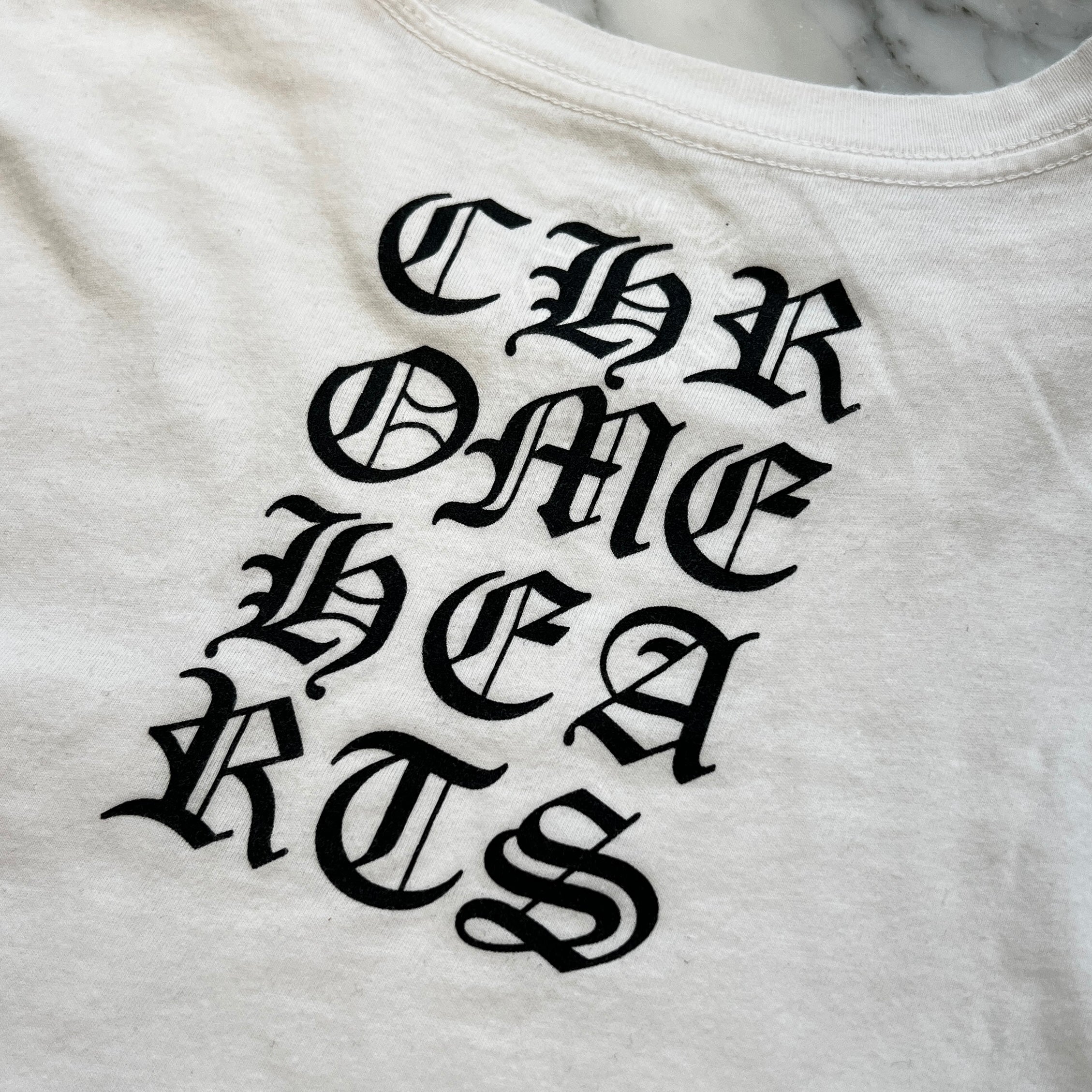 CHROME HEARTS Vertical Logo Tee Size M クロムハーツ ヴァーティカル