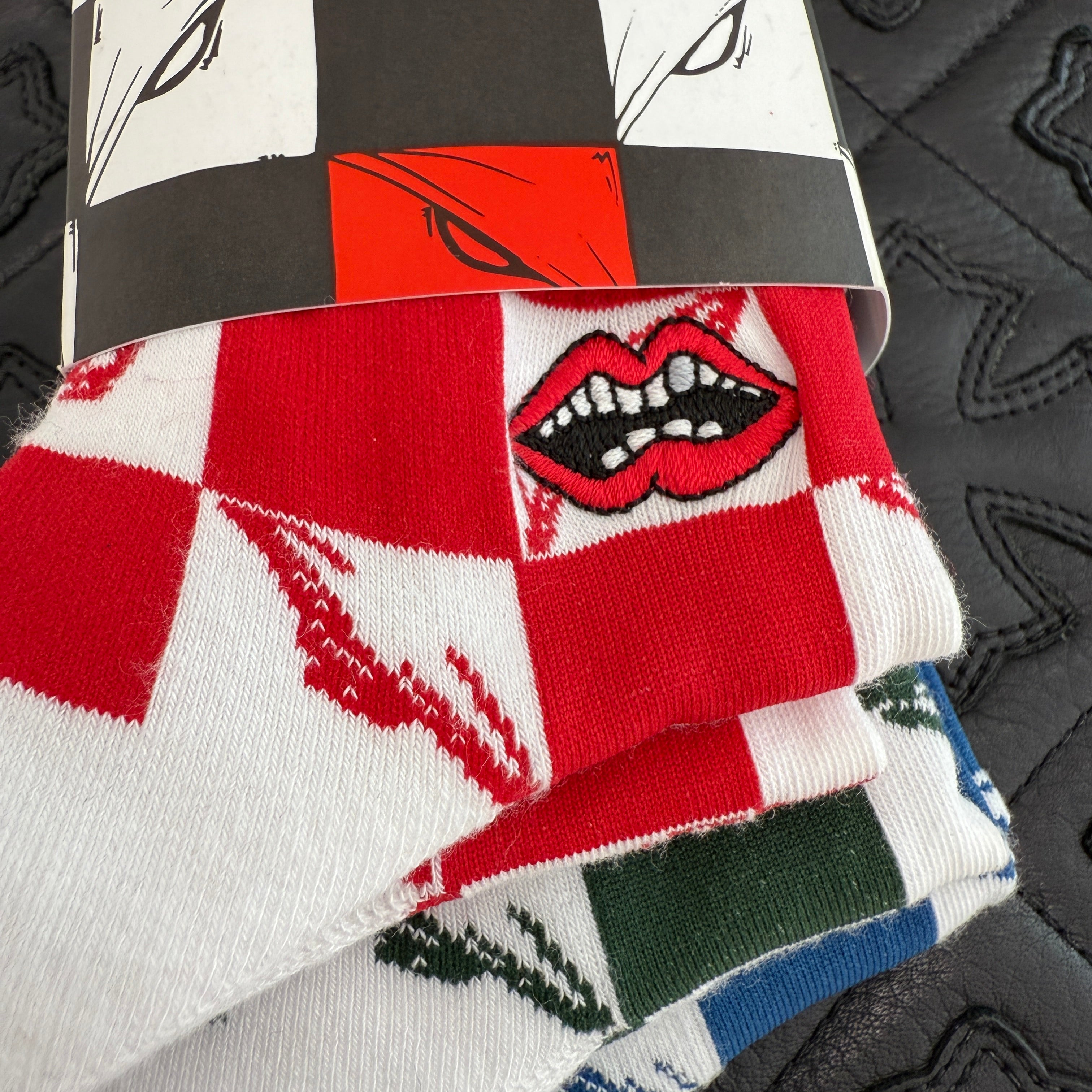 CHROME HEARTS×MATTY BOY 99 Eyes Multi Collar Socks Size M(25-27cm) クロムハーツ×マッティボーイ 99アイズ マルチカラーソックス  サイズM(25-27cm)