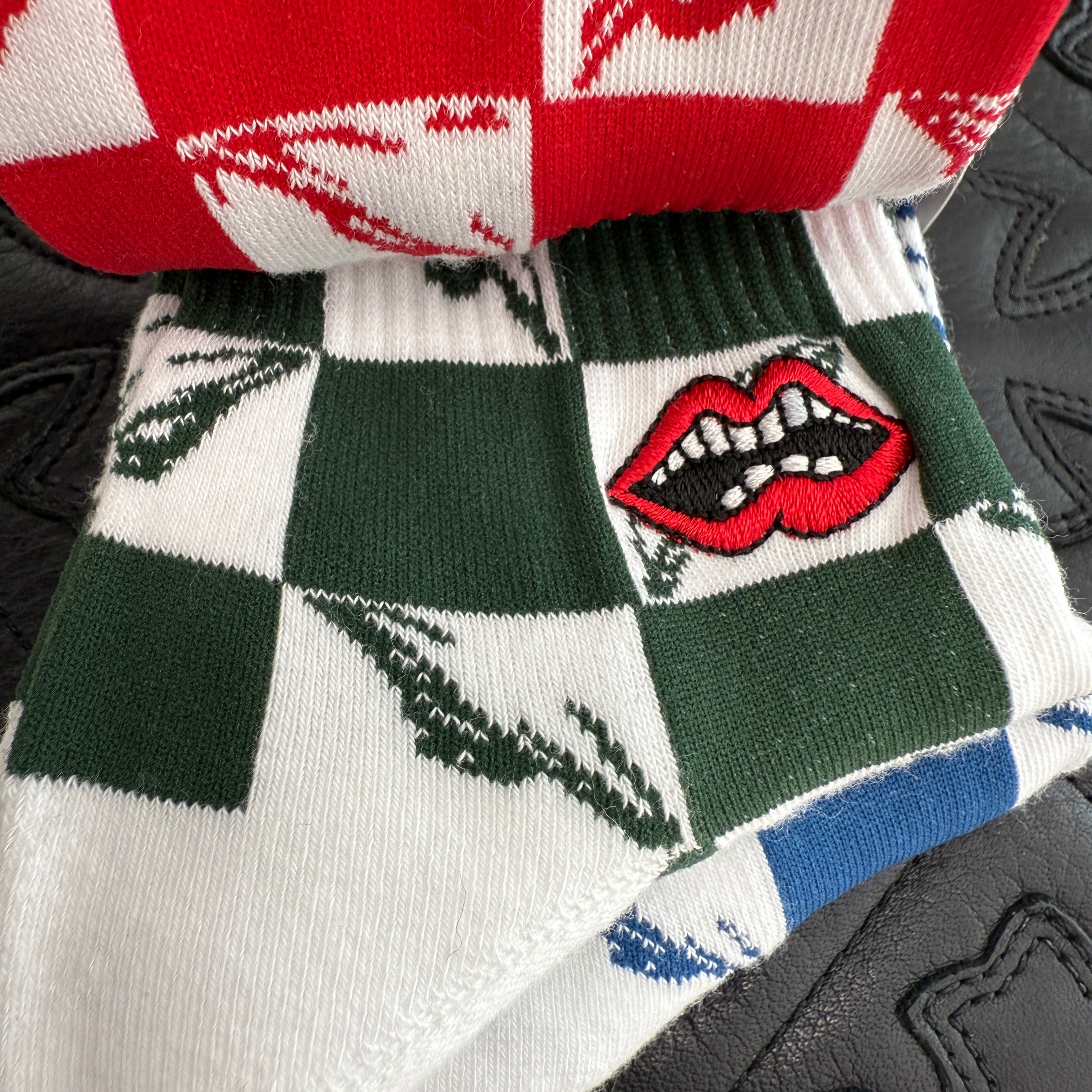 CHROME HEARTS×MATTY BOY 99 Eyes Multi Collar Socks Size M(25-27cm) クロムハーツ×マッティボーイ 99アイズ マルチカラーソックス  サイズM(25-27cm)