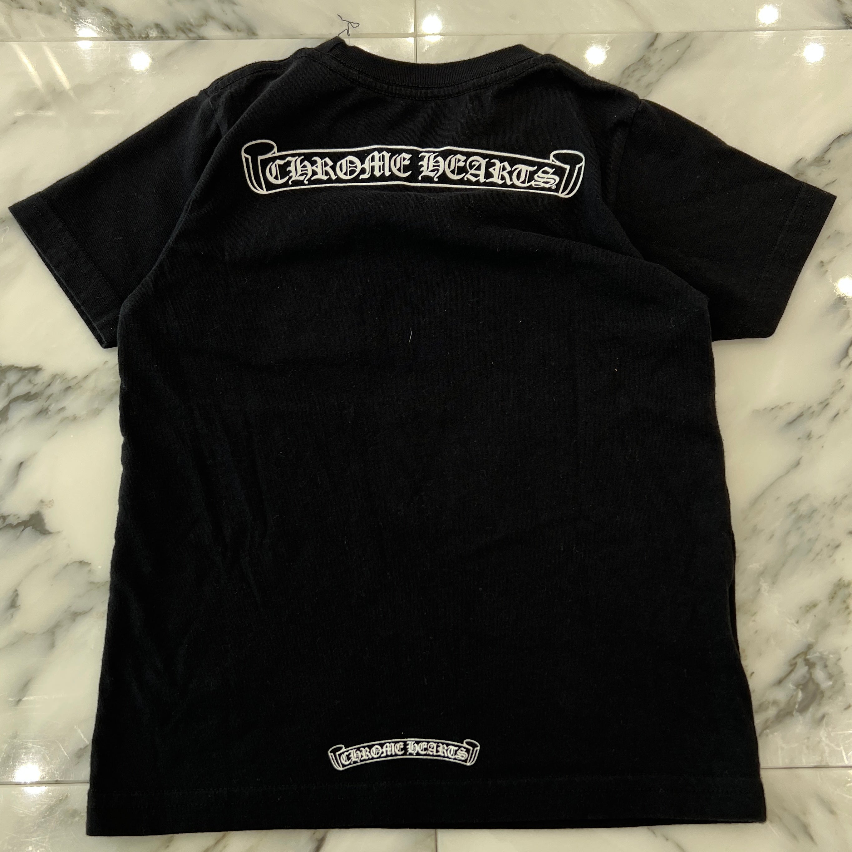 CHROME HEARTS Back Scroll Label Baby Short Sleeve Tee Size 4T(130/64) クロムハーツ バックスクロールラベル ベビー ショートスリーブTシャツ サイズ4T(130/64)