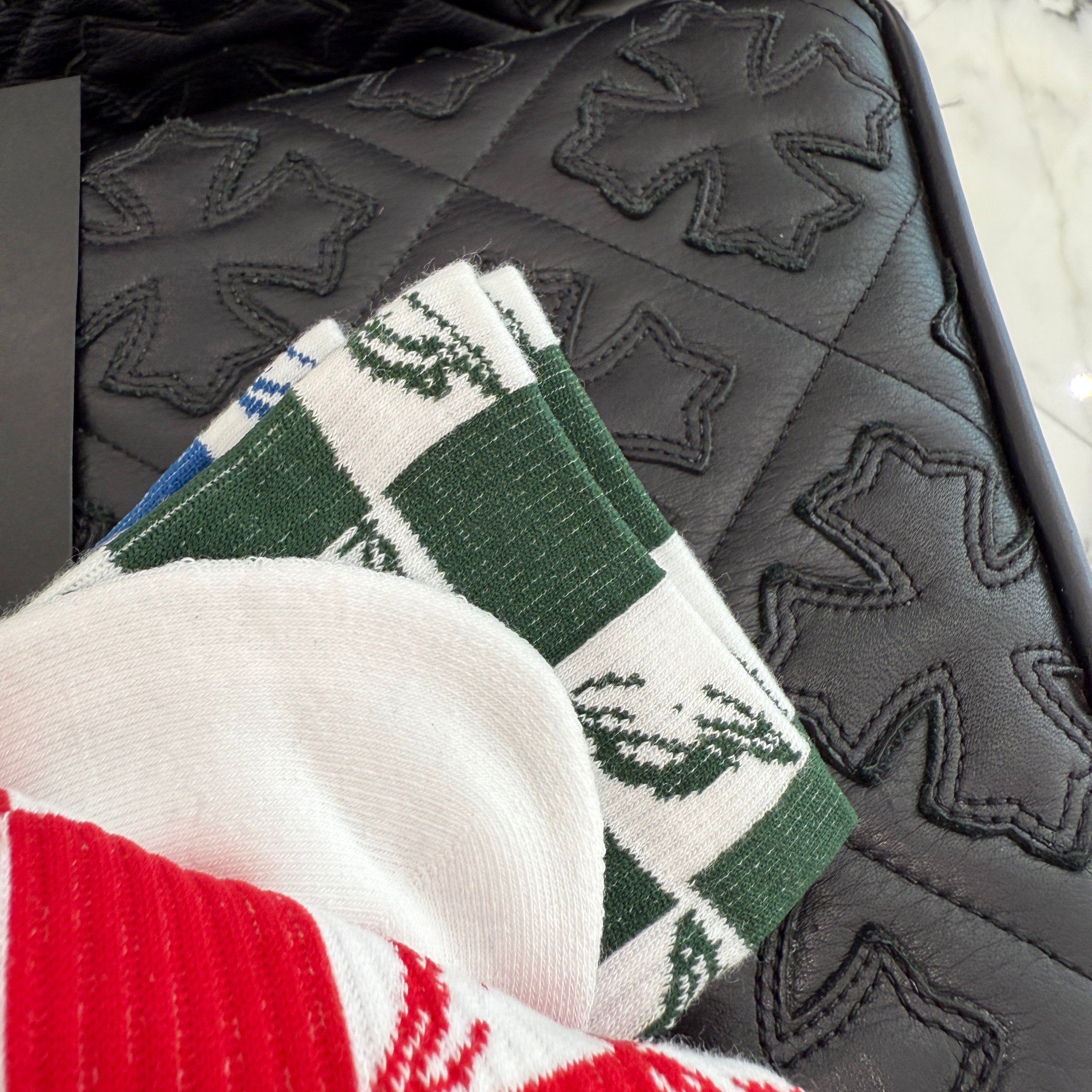 CHROME HEARTS×MATTY BOY 99 Eyes Multi Collar Socks Size M(25-27cm) クロムハーツ×マッティボーイ 99アイズ マルチカラーソックス  サイズM(25-27cm)