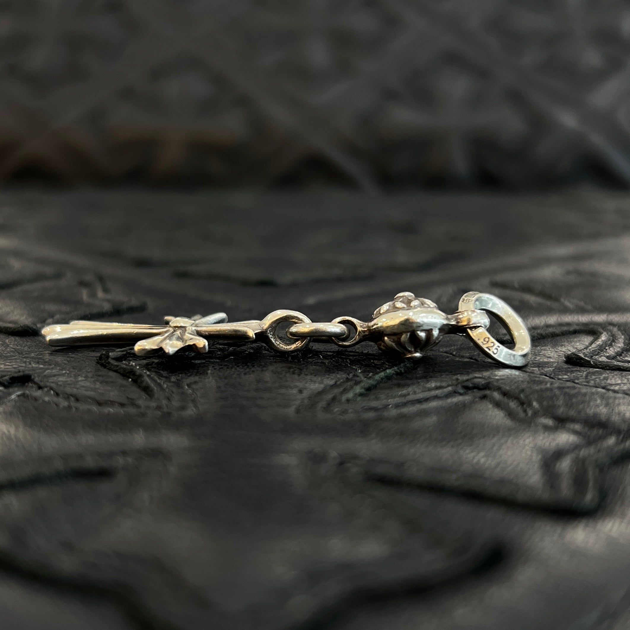 CHROME HEARTS 1 Ball Tiny Cross Charm Pendant Top クロムハーツ 1 ボール タイニークロス チャーム ペンダントトップ