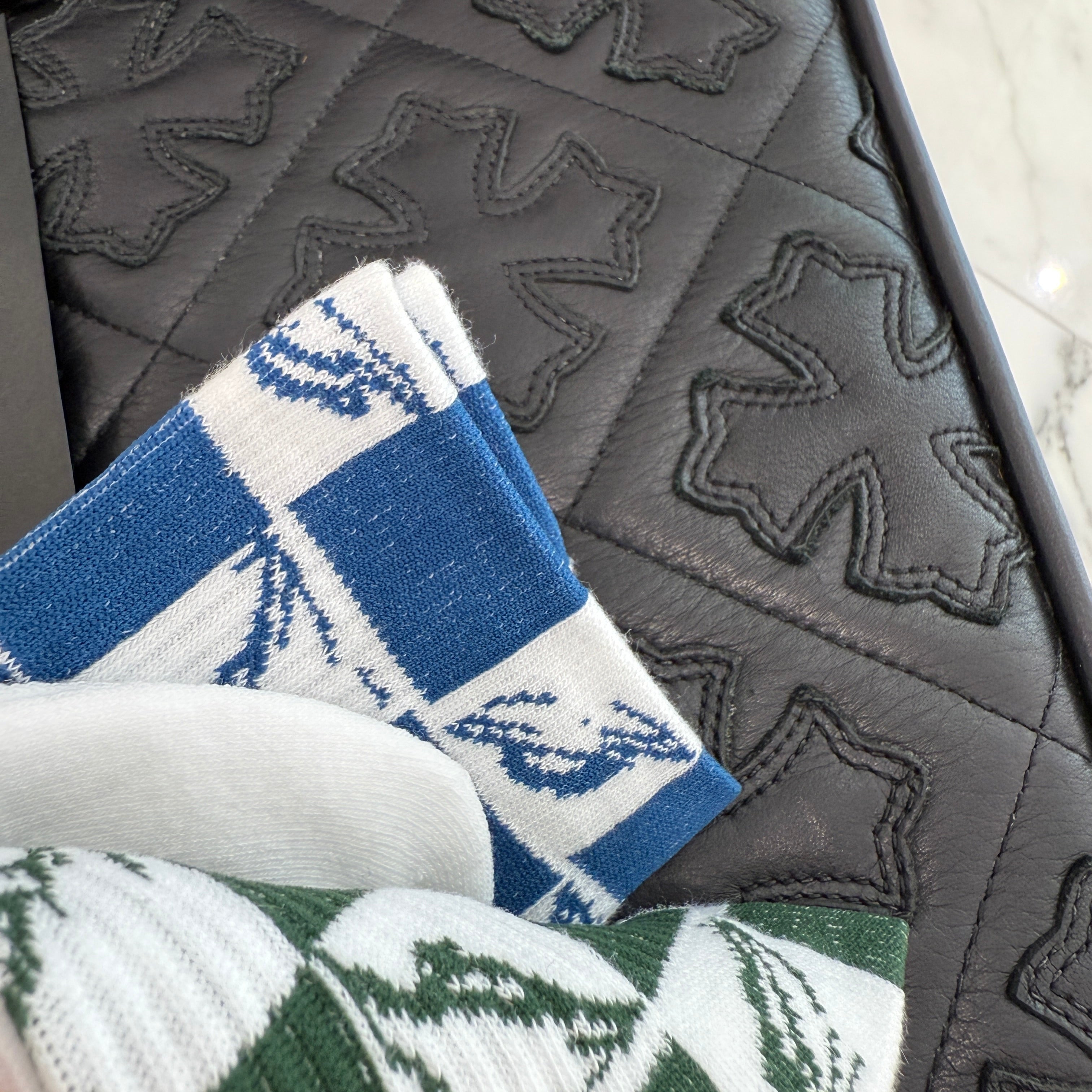 CHROME HEARTS×MATTY BOY 99 Eyes Multi Collar Socks Size M(25-27cm) クロムハーツ×マッティボーイ 99アイズ マルチカラーソックス  サイズM(25-27cm)