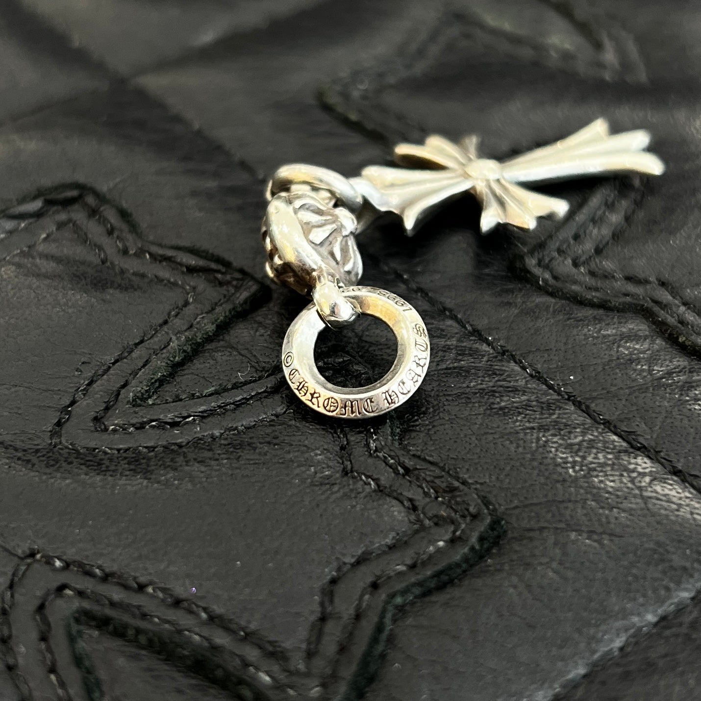 CHROME HEARTS 1 Ball Tiny Cross Charm Pendant Top クロムハーツ 1 ボール タイニークロス チャーム ペンダントトップ