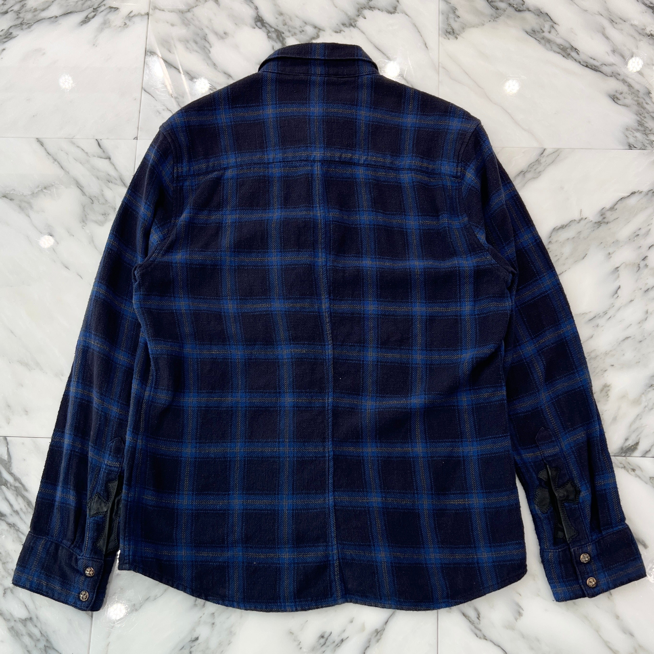 CHROME HEARTS Y NOT Loose Ends Check Shirt Size S クロムハーツ ワイノット ルーズエンド チェックシャツ サイズS