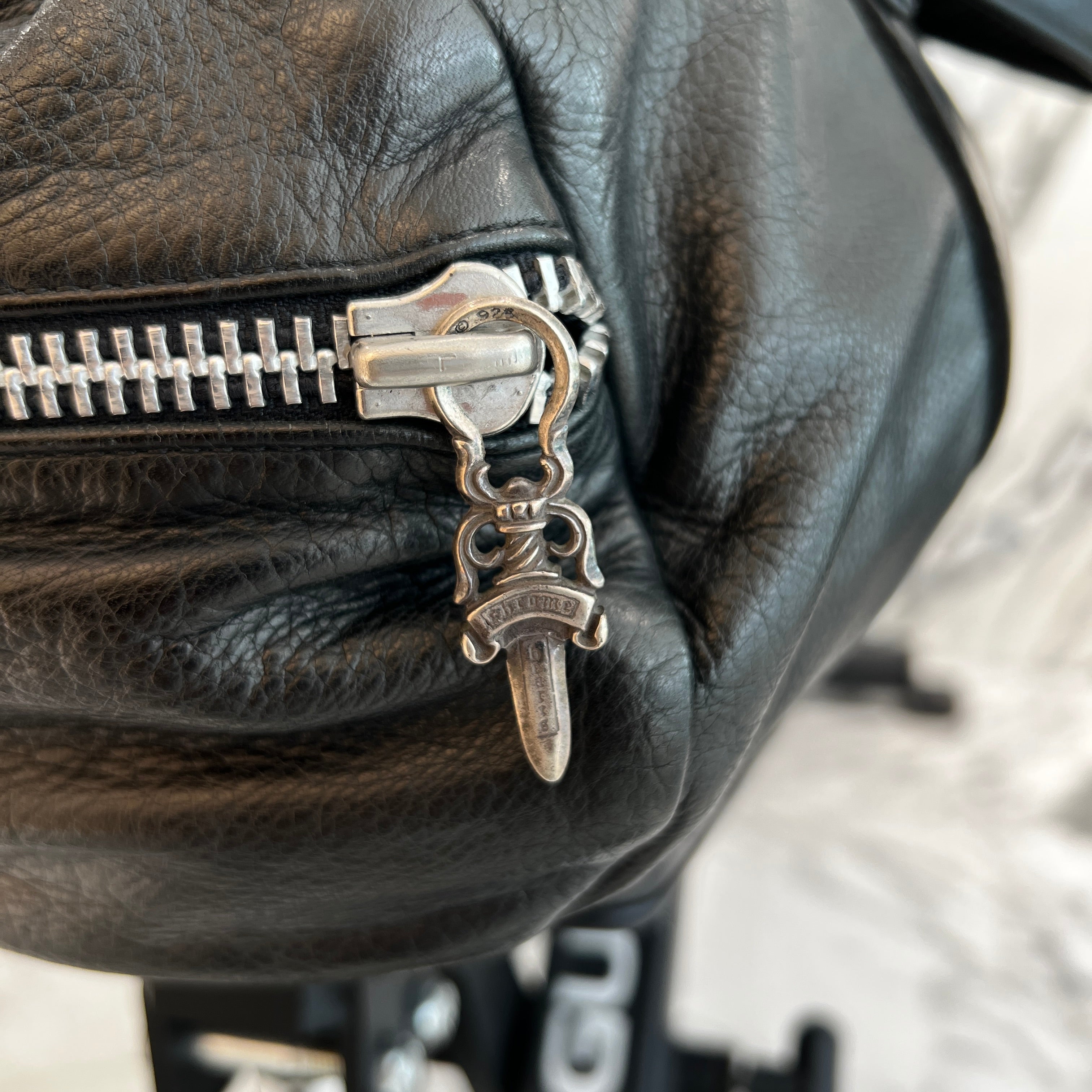 CHROME HEARTS FLARE Leather Duffle Bag Size XS クロムハーツ フレア レザーダッフルバッグ サイズXS