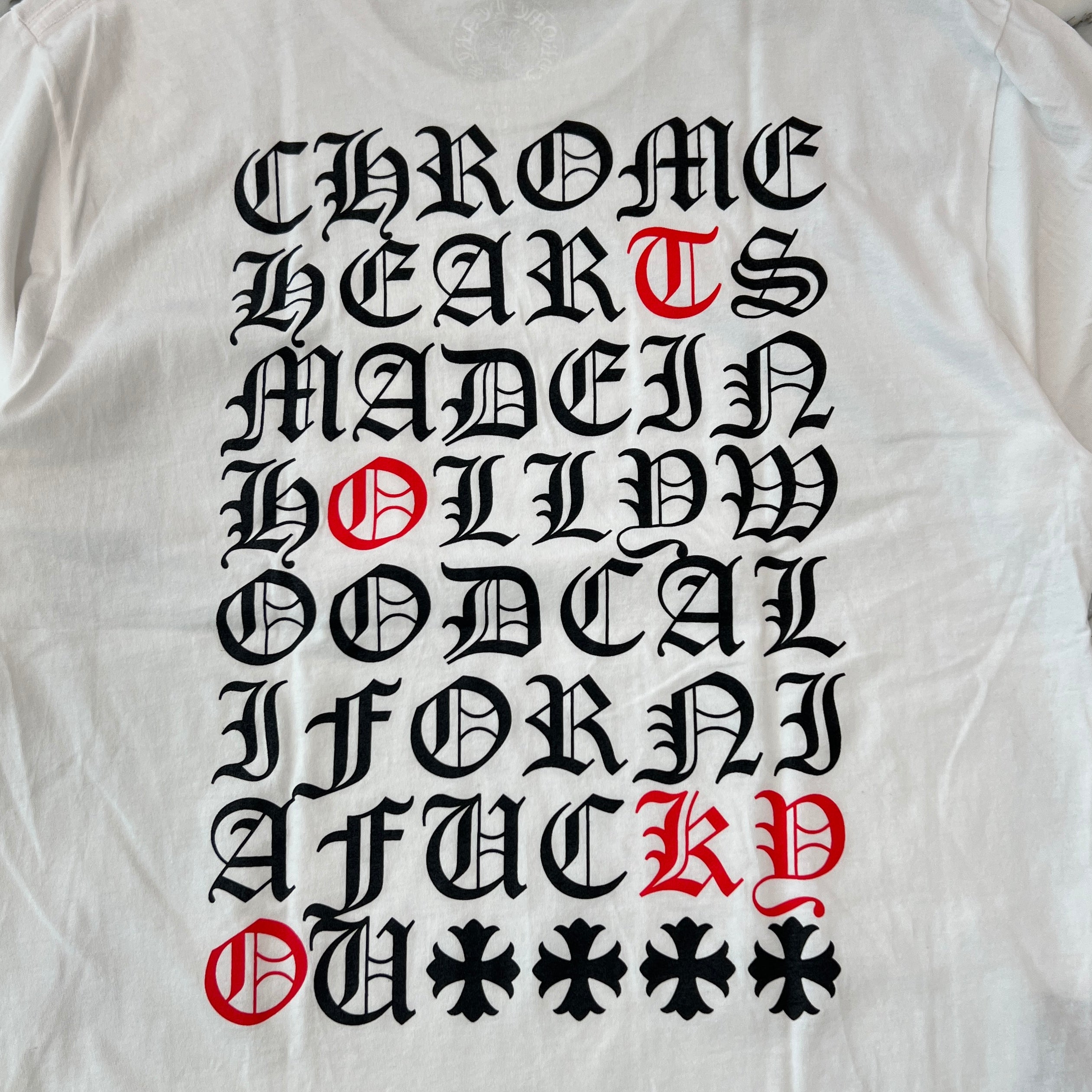 CHROME HEARTS Tokyo Limited Made In Hollywood Vertical Logo Tee Size L クロムハーツ 東京限定 メイドインハリウッド ヴァーティカルロゴ Tシャツ サイズL