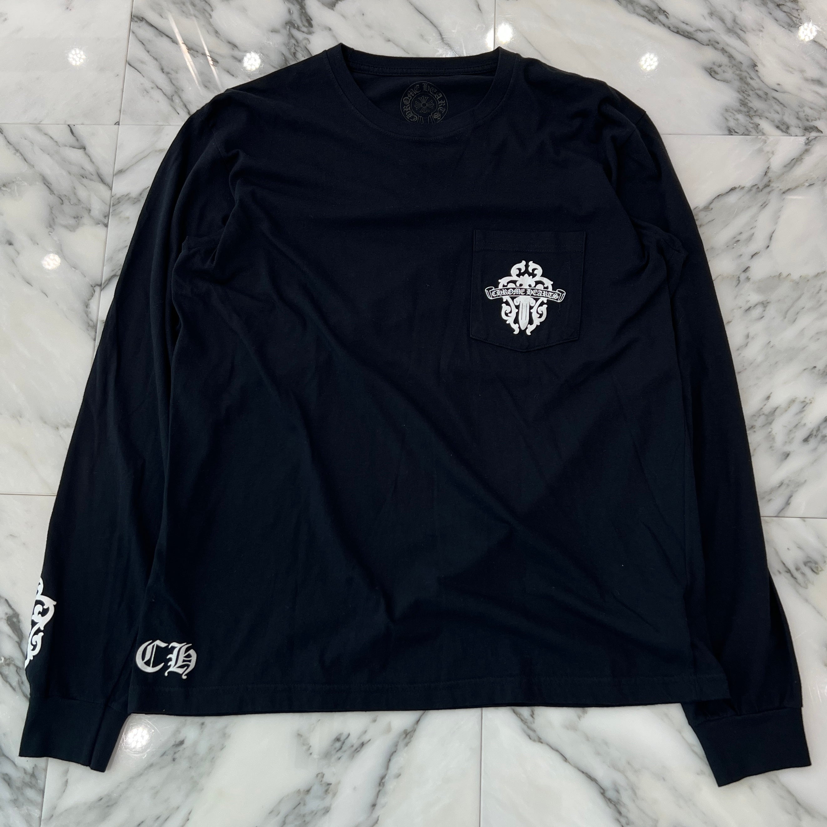 CHROME HEARTS Dagger Tire Track Long Sleeve Tee Size L クロム