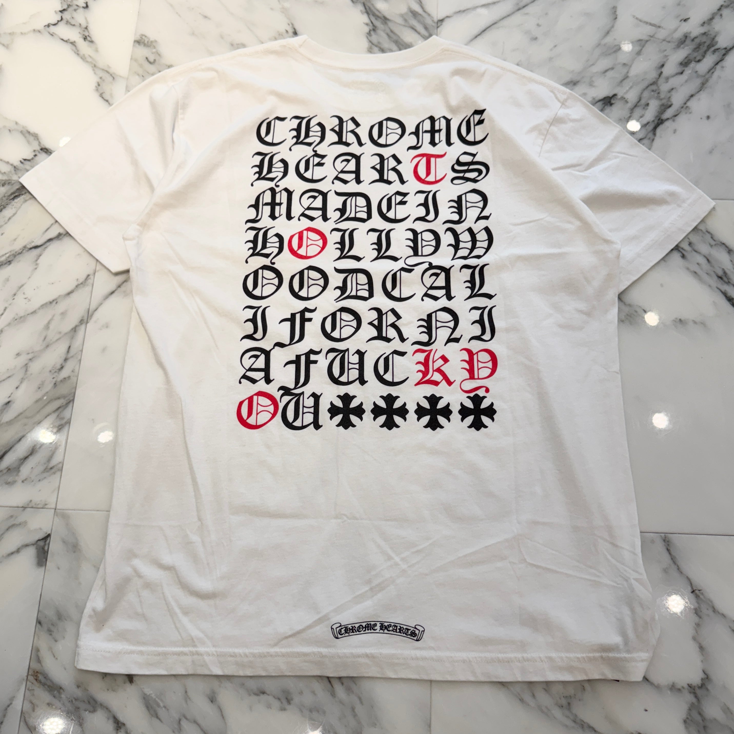 CHROME HEARTS Made In Hollywood Vertical Logo Tee Size XL クロムハーツ メイドインハリウッド ヴァーティカルロゴ Tシャツ サイズXL