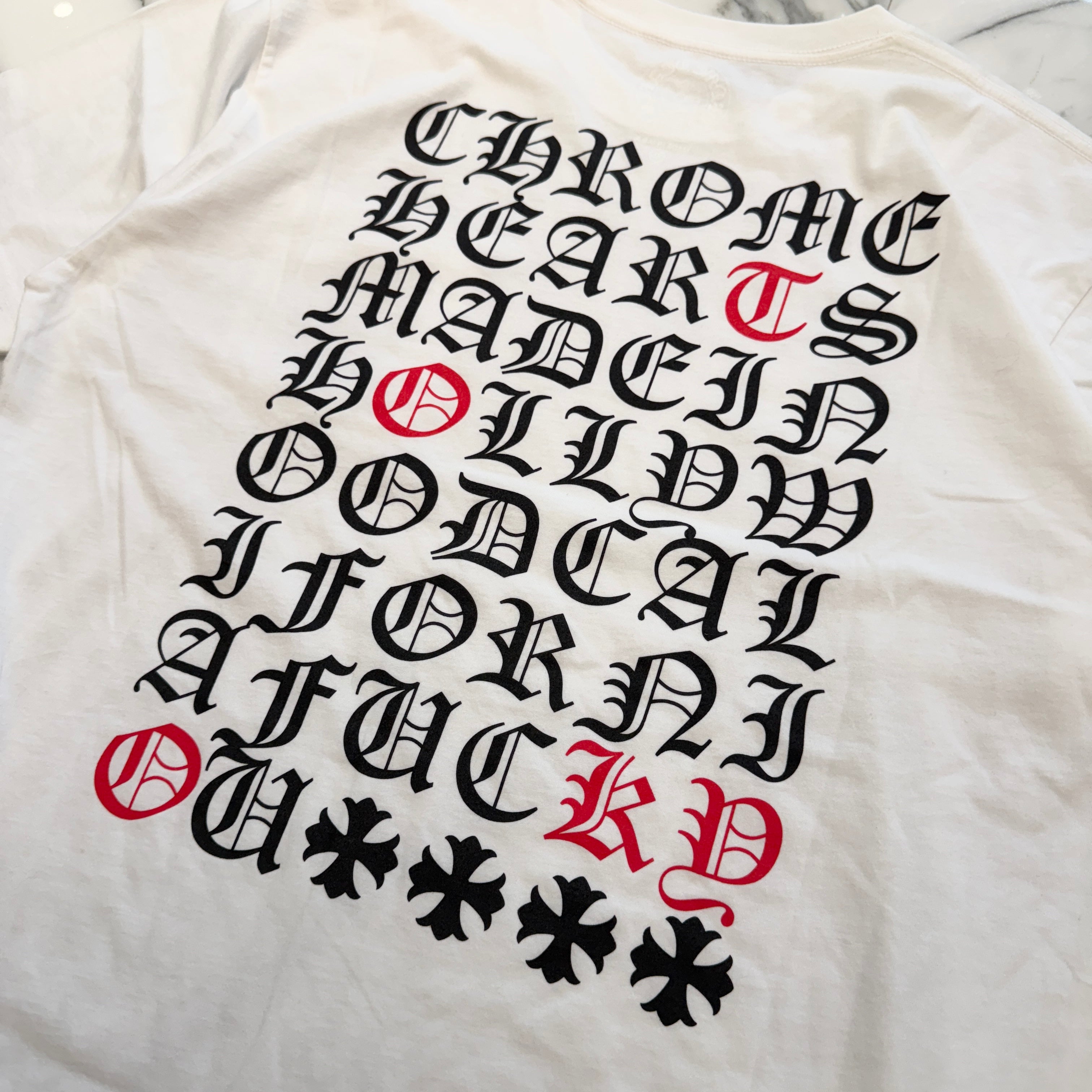 CHROME HEARTS Made In Hollywood Vertical Logo Tee Size XL クロムハーツ メイドインハリウッド ヴァーティカルロゴ Tシャツ サイズXL