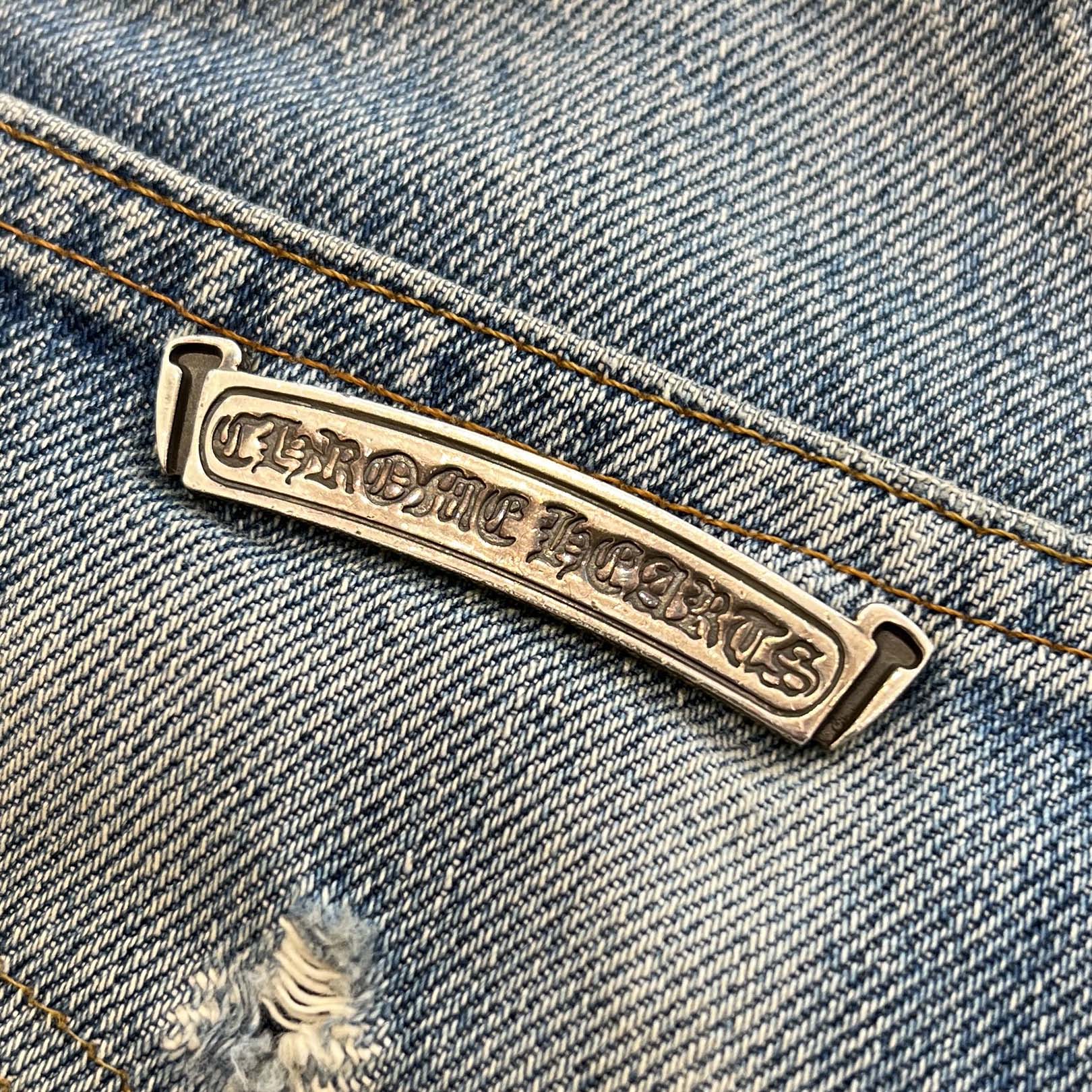 CHROME HEARTS × Levi's VNTG Cross Leather Patch Denim Pants Size 31 クロムハーツ × リーバイス ヴィンテージ クロスレザーパッチ デニムパンツ サイズ31