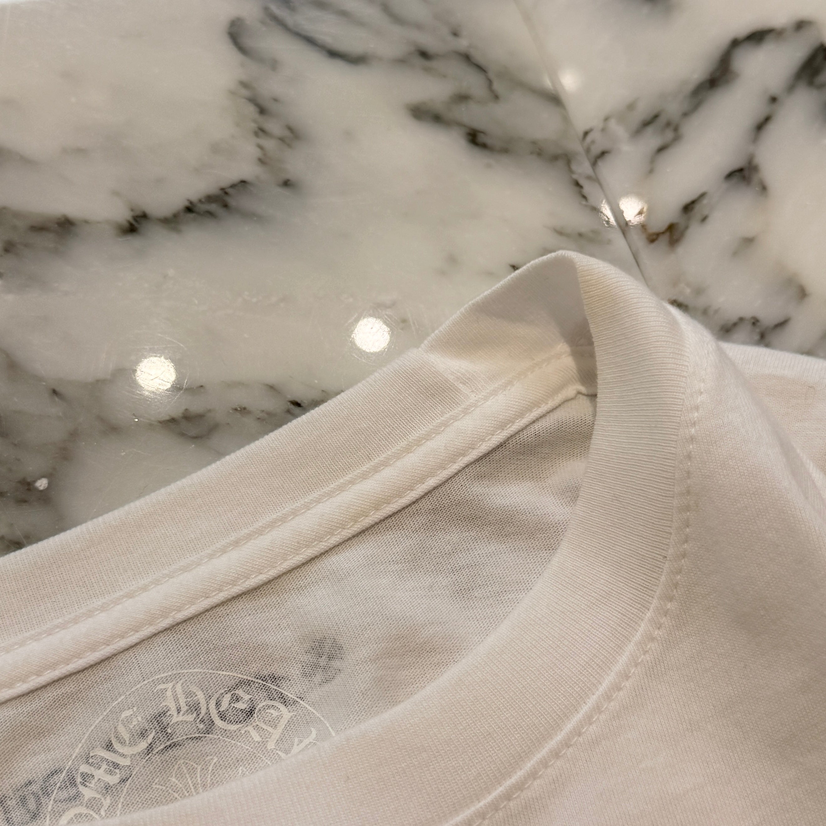 CHROME HEARTS Floral Cross Horseshoe Long Sleeve Tee Size XL クロムハーツ フローラルクロス ホースシュー ロングスリーブTシャツ サイズXL