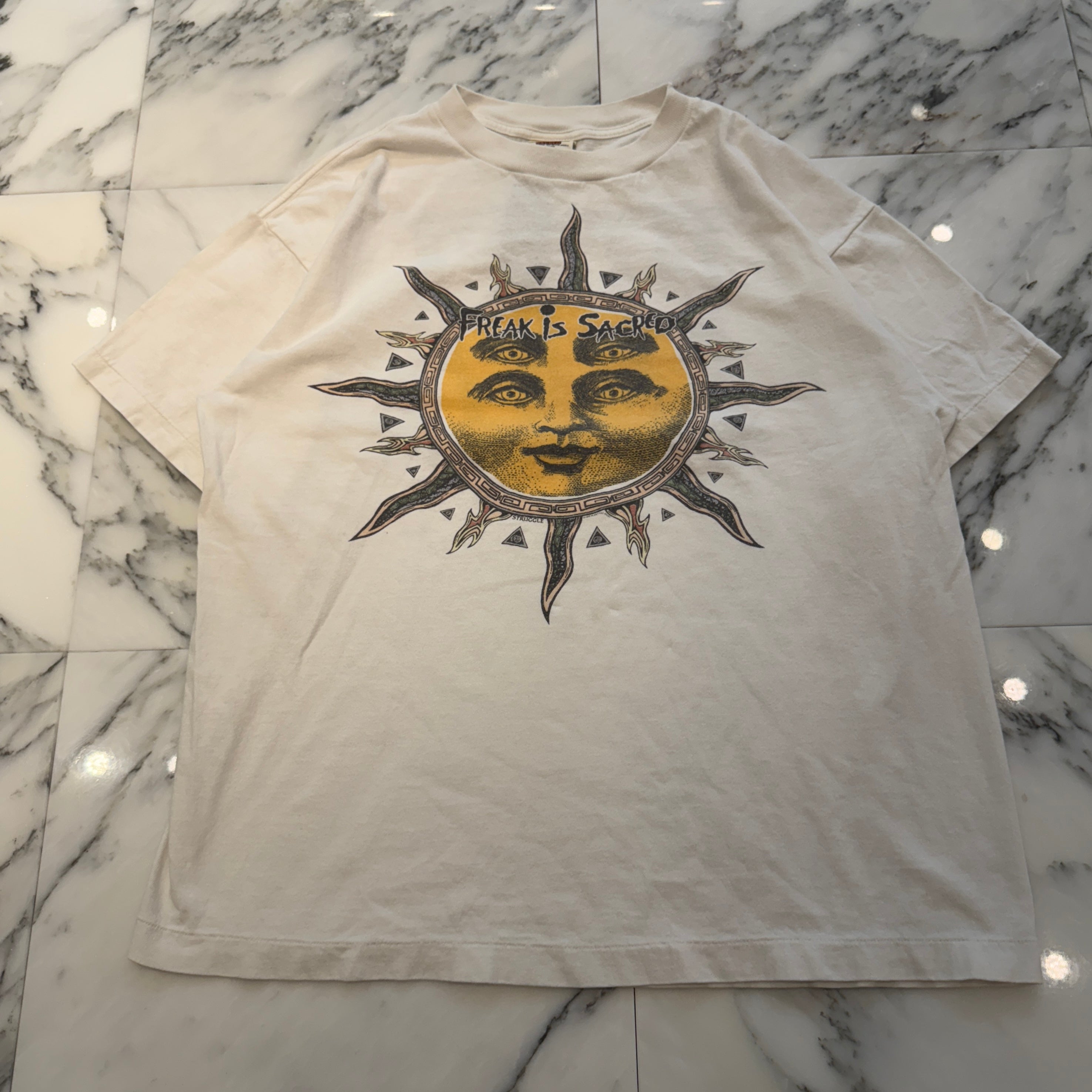 SAINT Mxxxxxx × Cactus Plant Flea Market 2024AW SUN S/S Tee SM-YS1-0000-C02 Size M セントマイケル×カクタスプラント フリーマーケット サン Tシャツ サイズM