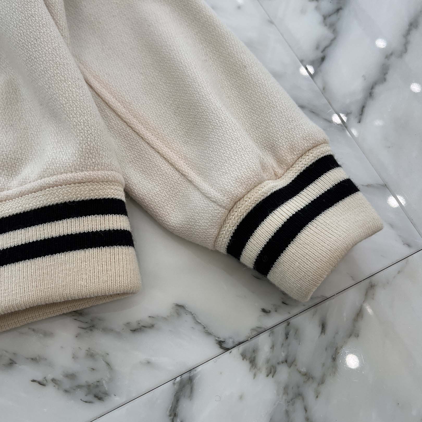 SAINT LAURENT PARIS 2022SS Blouson Teddy Jacket 354718 Y213Q Size 52 サンローランパリ ブルゾン テディジャケット サイズ52