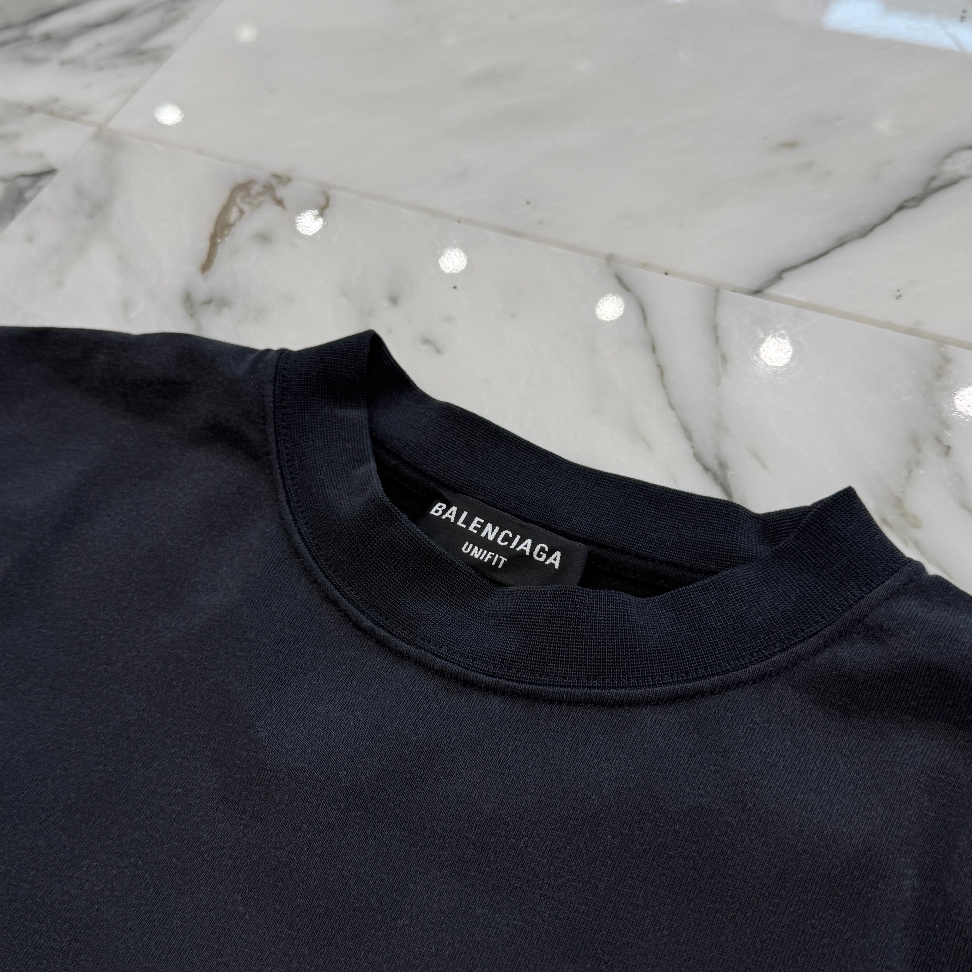 BALENCIAGA Speed Hunter Upside Down Oversized Tee 698811 TMVC9 Size 3 バレンシアガ スピードハンター アップサイドダウン オーバーサイズTシャツ サイズ3