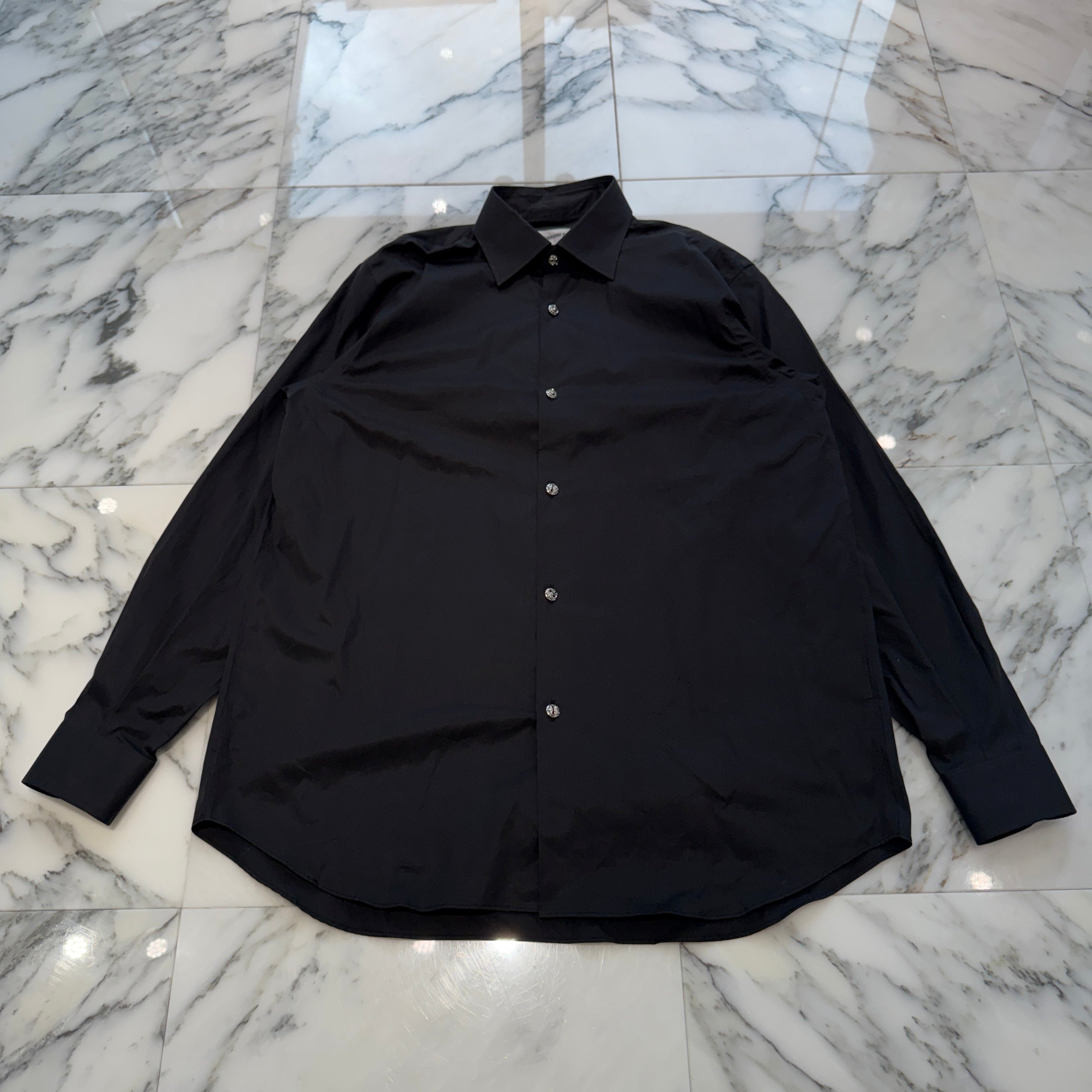 CHROME HEARTS BS FLARE Button Cotton Shirt Size 39 クロムハーツ BSフレアボタン コットンシャツ サイズ39