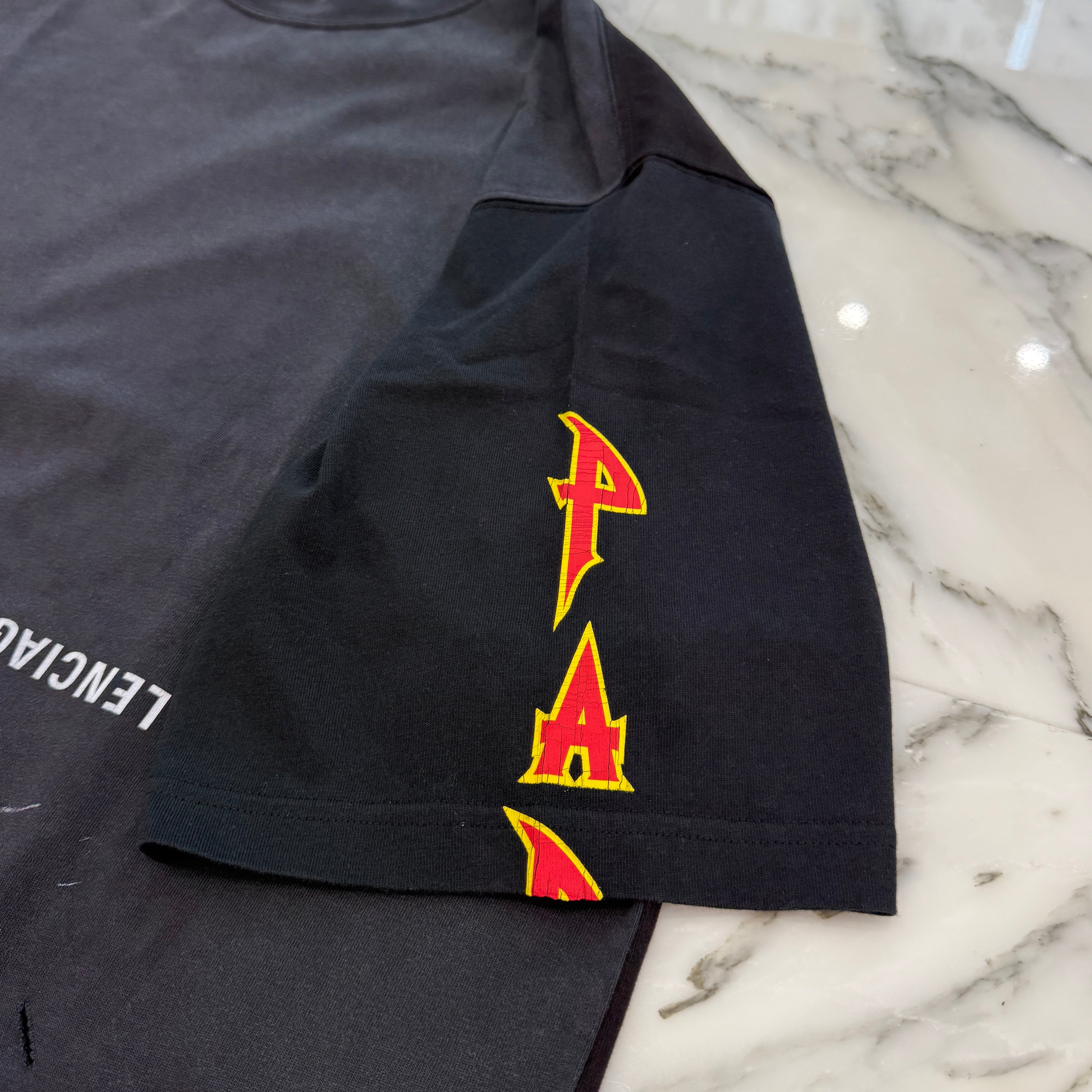 BALENCIAGA Speed Hunter Upside Down Oversized Tee 698811 TMVC9 Size 3 バレンシアガ スピードハンター アップサイドダウン オーバーサイズTシャツ サイズ3