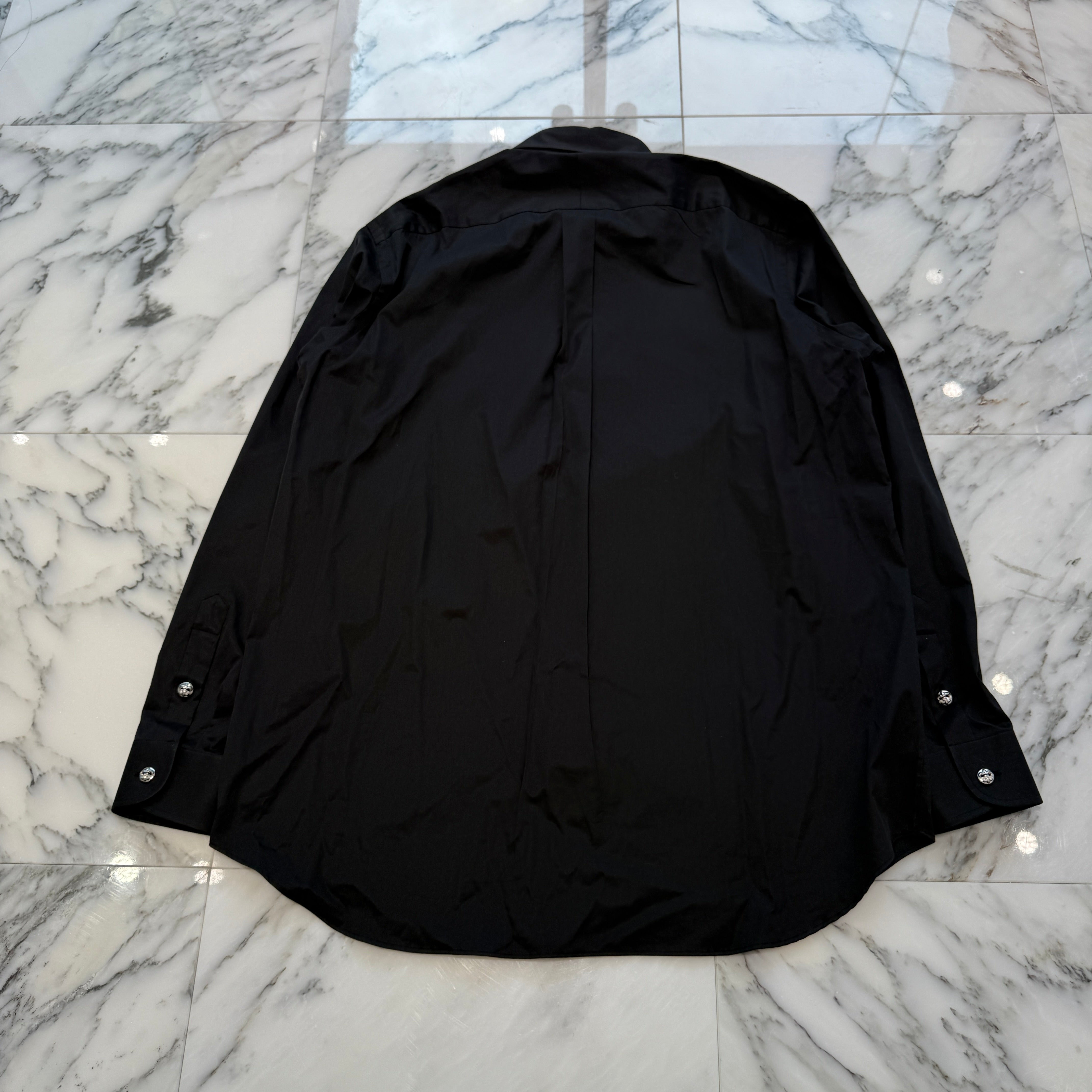 CHROME HEARTS BS FLARE Button Cotton Shirt Size 39 クロムハーツ BSフレアボタン コットンシャツ サイズ39