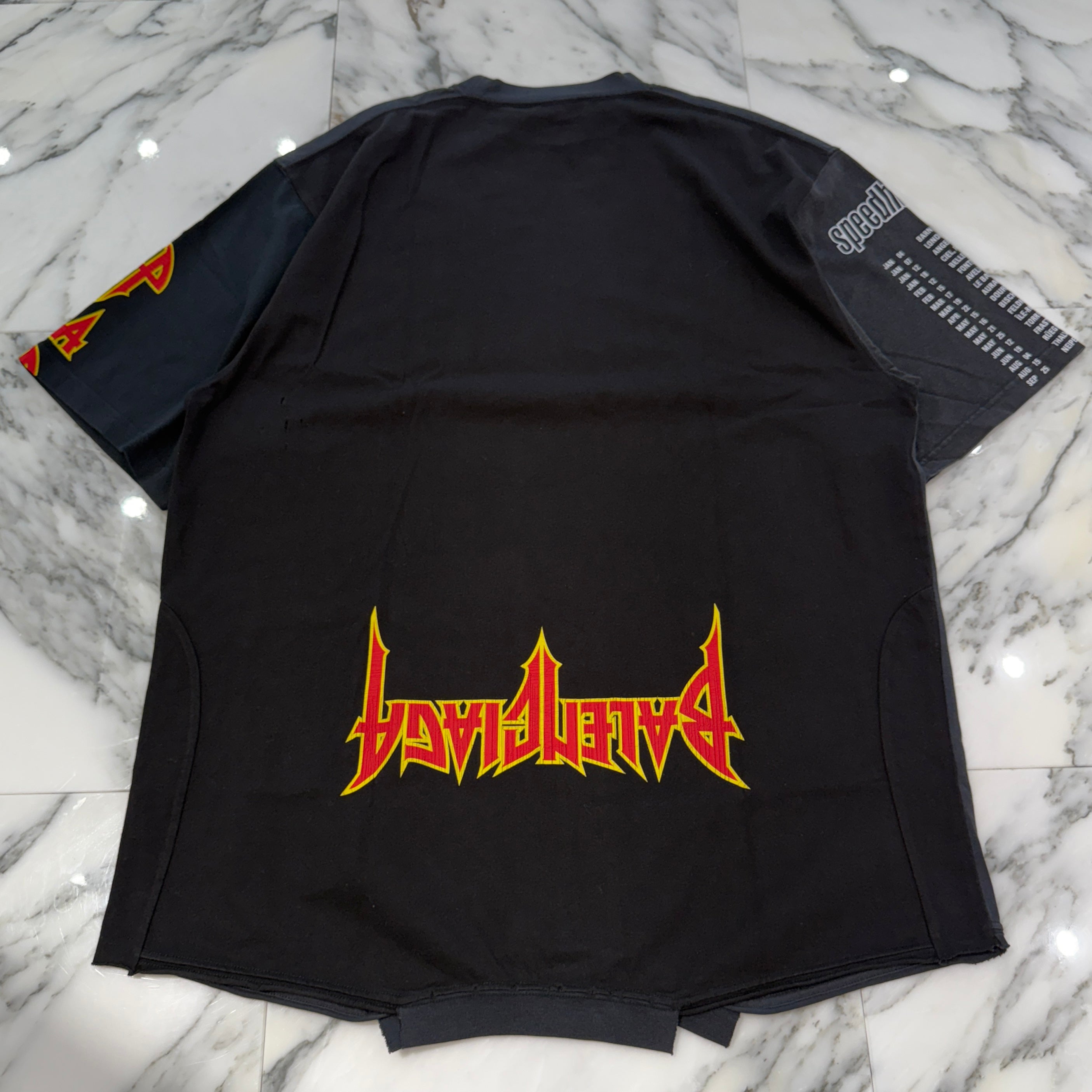 BALENCIAGA Speed Hunter Upside Down Oversized Tee 698811 TMVC9 Size 3 バレンシアガ スピードハンター アップサイドダウン オーバーサイズTシャツ サイズ3