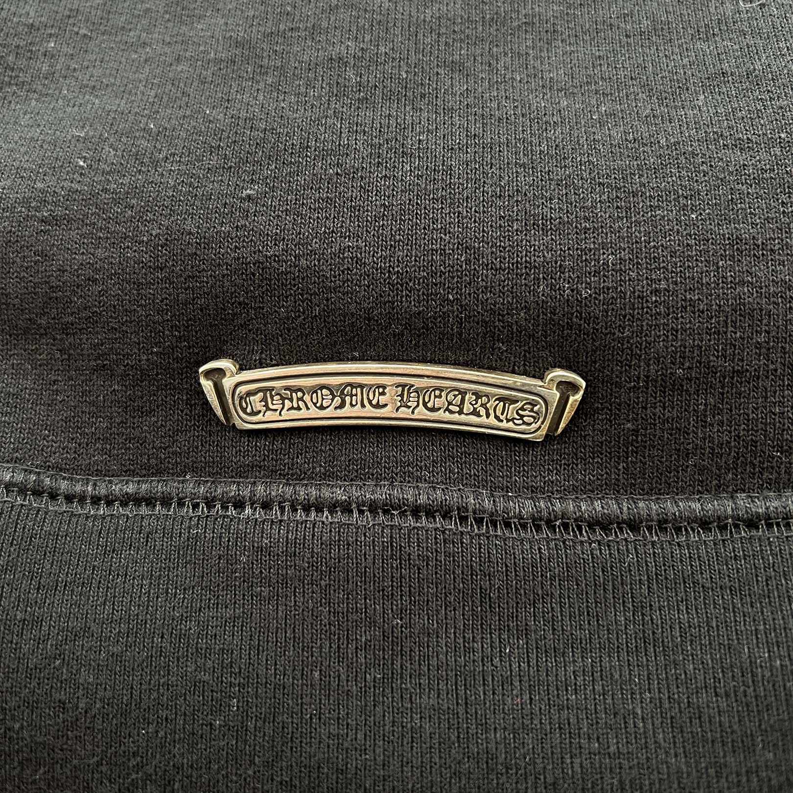 CHROME HEARTS Y NOT King Taco 3 Cemetery Cross Embroidery Half Zip Sweat Shirt Size XXL クロムハーツ ワイノット キングタコ 3セメタリークロス刺繍 ハーフジップ スウェットシャツ サイズXXL