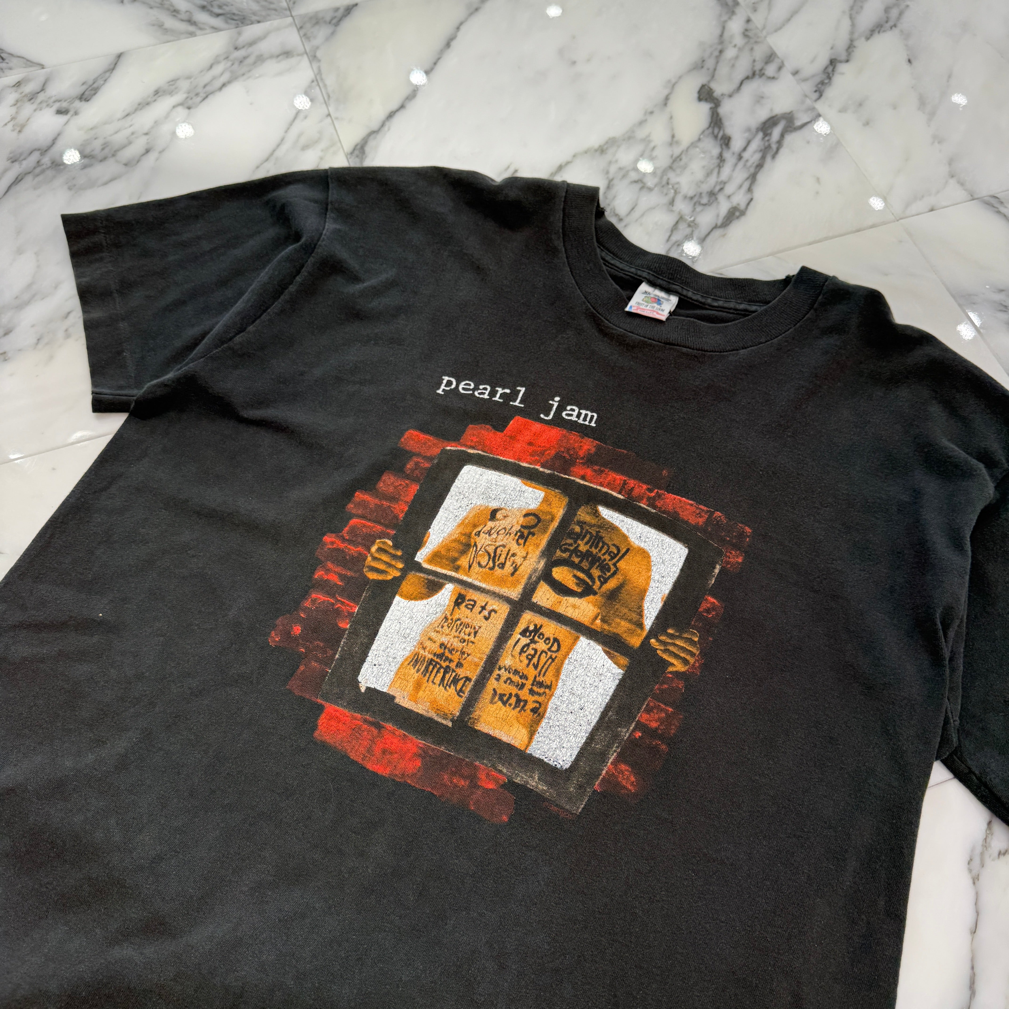 Vintage 90's Pearl Jam "WINDOW PAIN" 1993 FRUIT OF THE LOOM S/S Tee Size XL ヴィンテージ パールジャム "ウィンドウ ペイン" 1993 Ｔシャツ フルーツオブザルーム社製 サイズXL