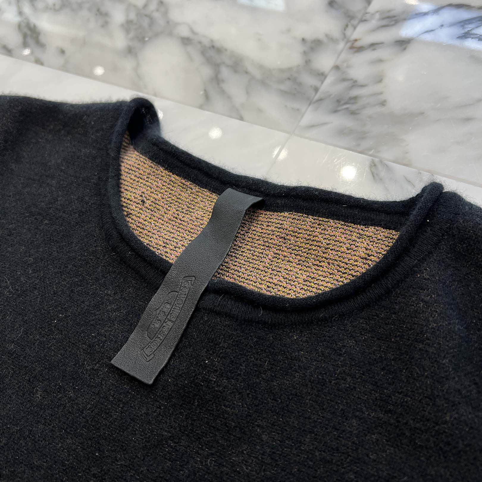 CHROME HEARTS × MATTY BOY Y NOT SEX RECORDS Cashmere Knit Sweater Size XL クロムハーツ × マッティボーイ ワイノット セックスレコーズ カシミヤ ニットセーター サイズXL