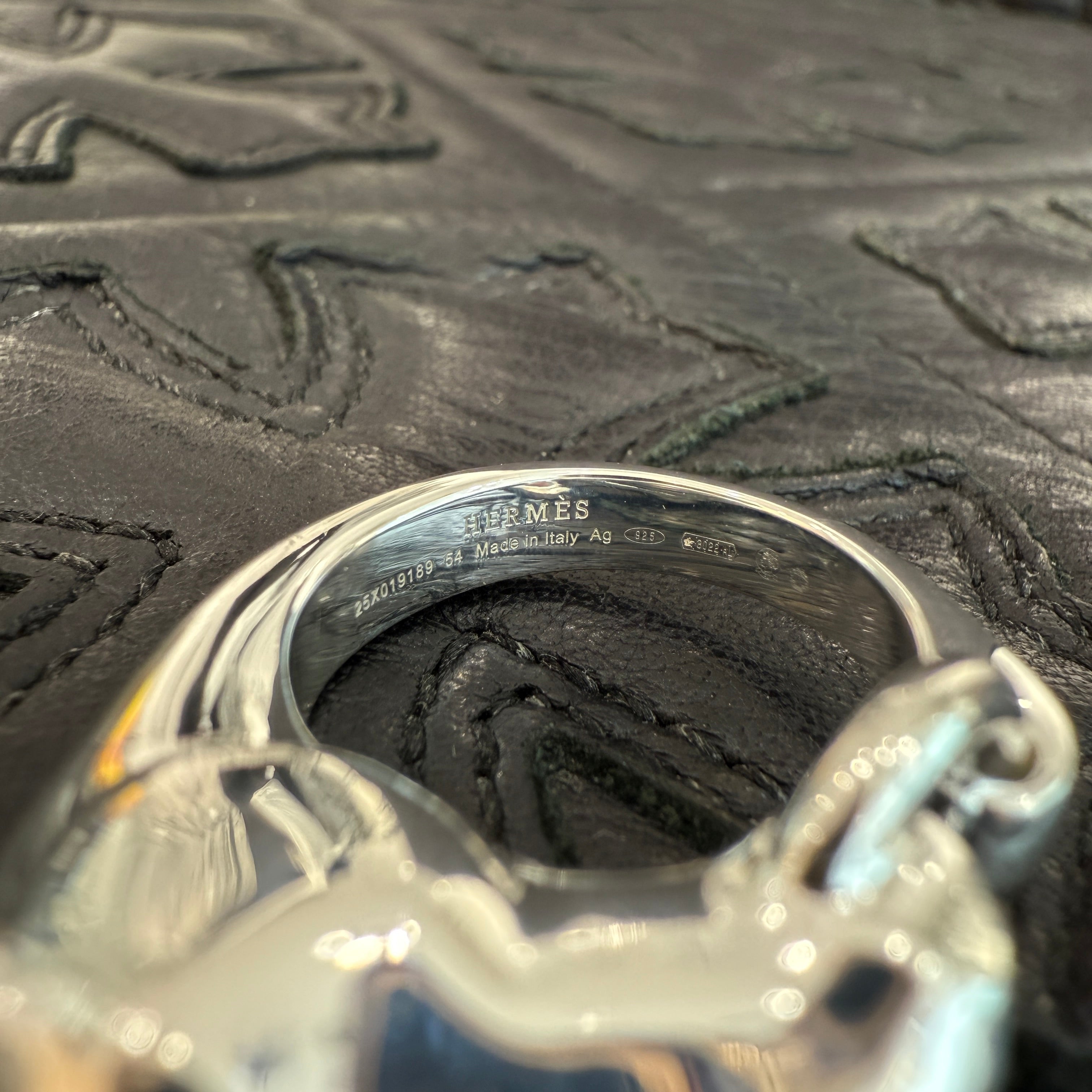 HERMES Ag925 Galop Hermes Ring Size 54(約13.5号) エルメス Ag925 ギャロップエルメスリング サイズ54(約13.5号)