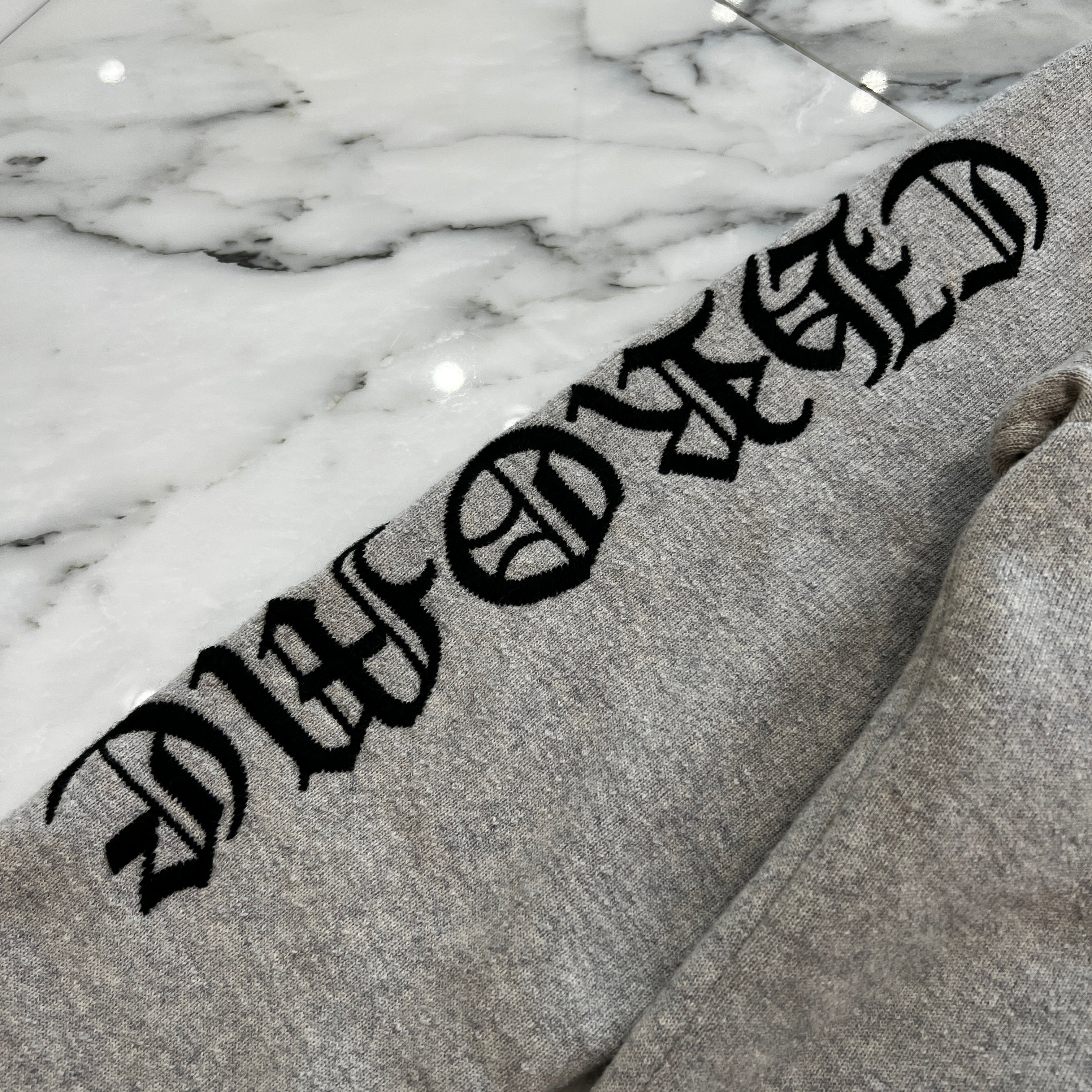 CHROME HEARTS Y NOT CH Logo Embroidery Cashmere Knit Hoodie Size XL クロムハーツ ワイノット CHロゴ 刺繍 カシミヤ ニットフーディ サイズXL