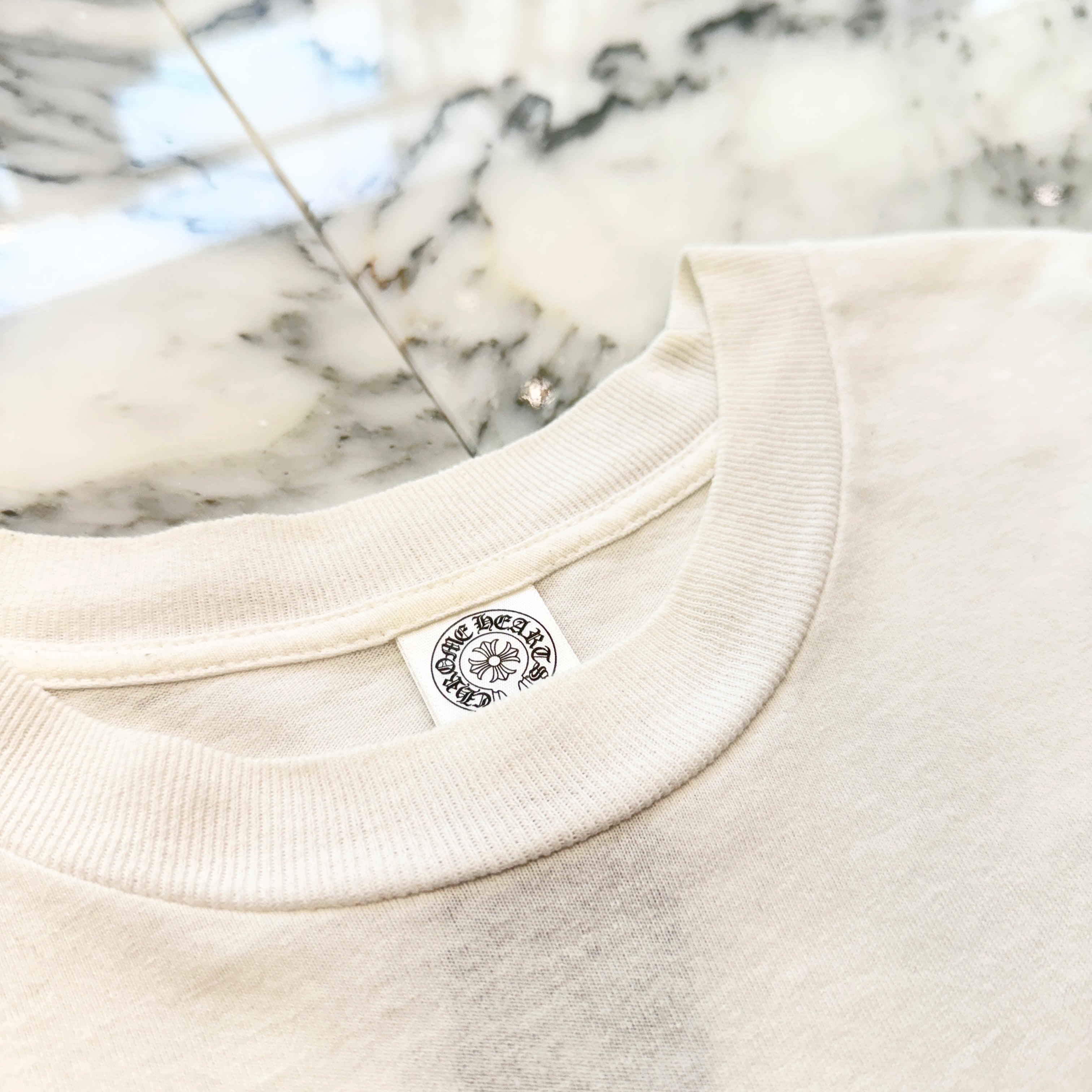 CHROME HEARTS BS Flare Side Vertical Logo Tee Size S クロムハーツ