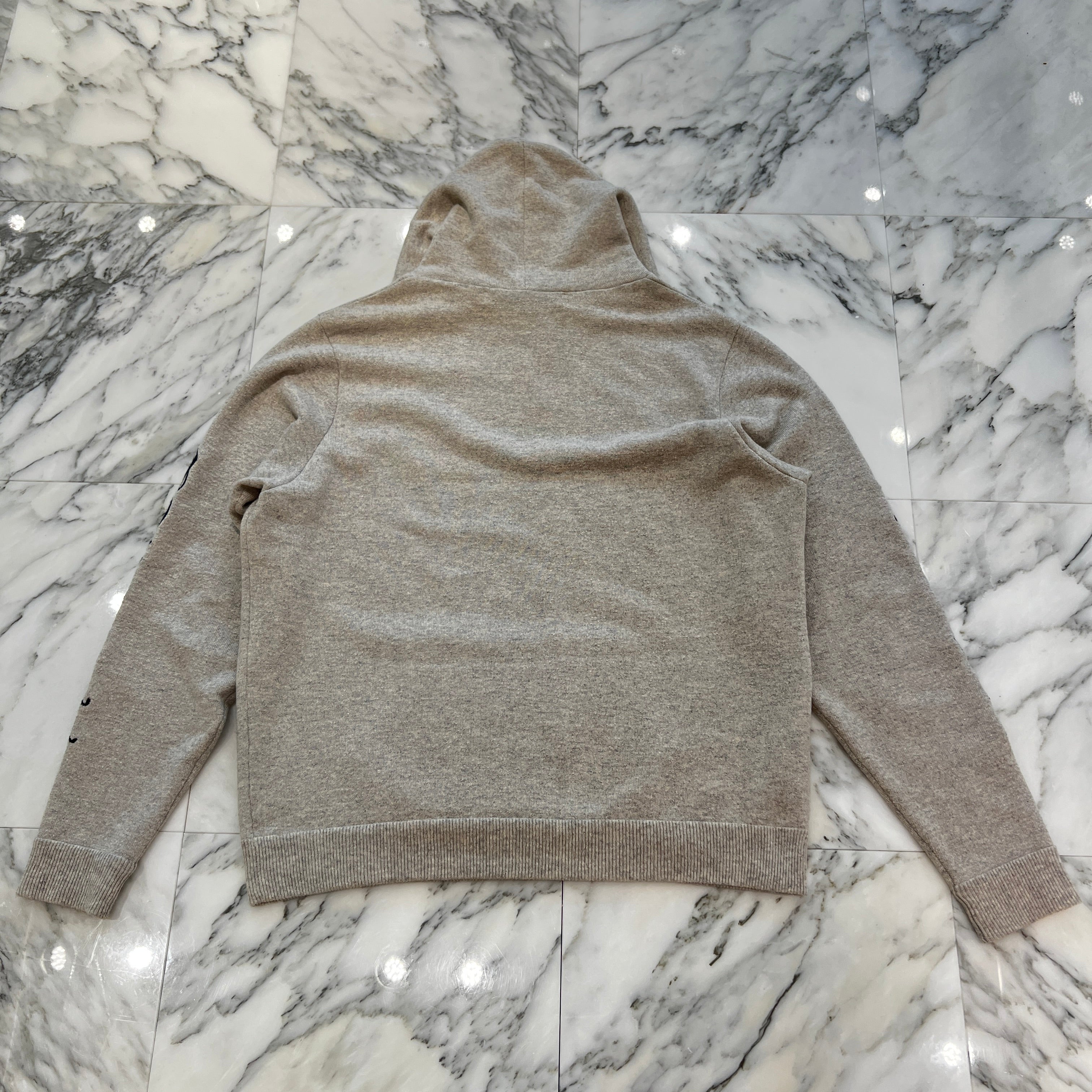 CHROME HEARTS Y NOT CH Logo Embroidery Cashmere Knit Hoodie Size XL クロムハーツ ワイノット CHロゴ 刺繍 カシミヤ ニットフーディ サイズXL