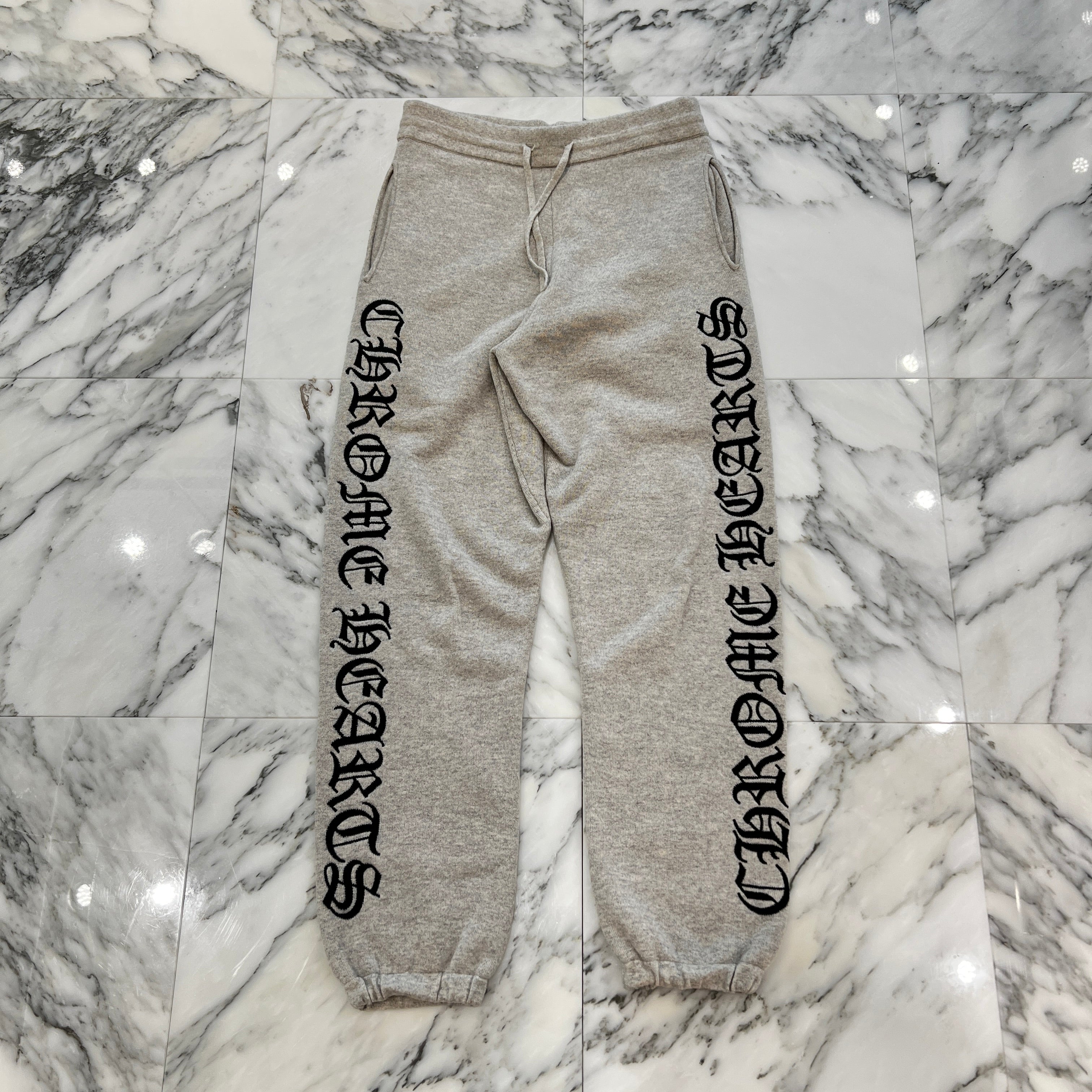CHROME HEARTS Y NOT CH Embroidery Logo Cashmere Sweat Pants Size M クロムハーツ ワイノット CHロゴ 刺繍 カシミヤ スウェットパンツ ニットパンツ サイズM