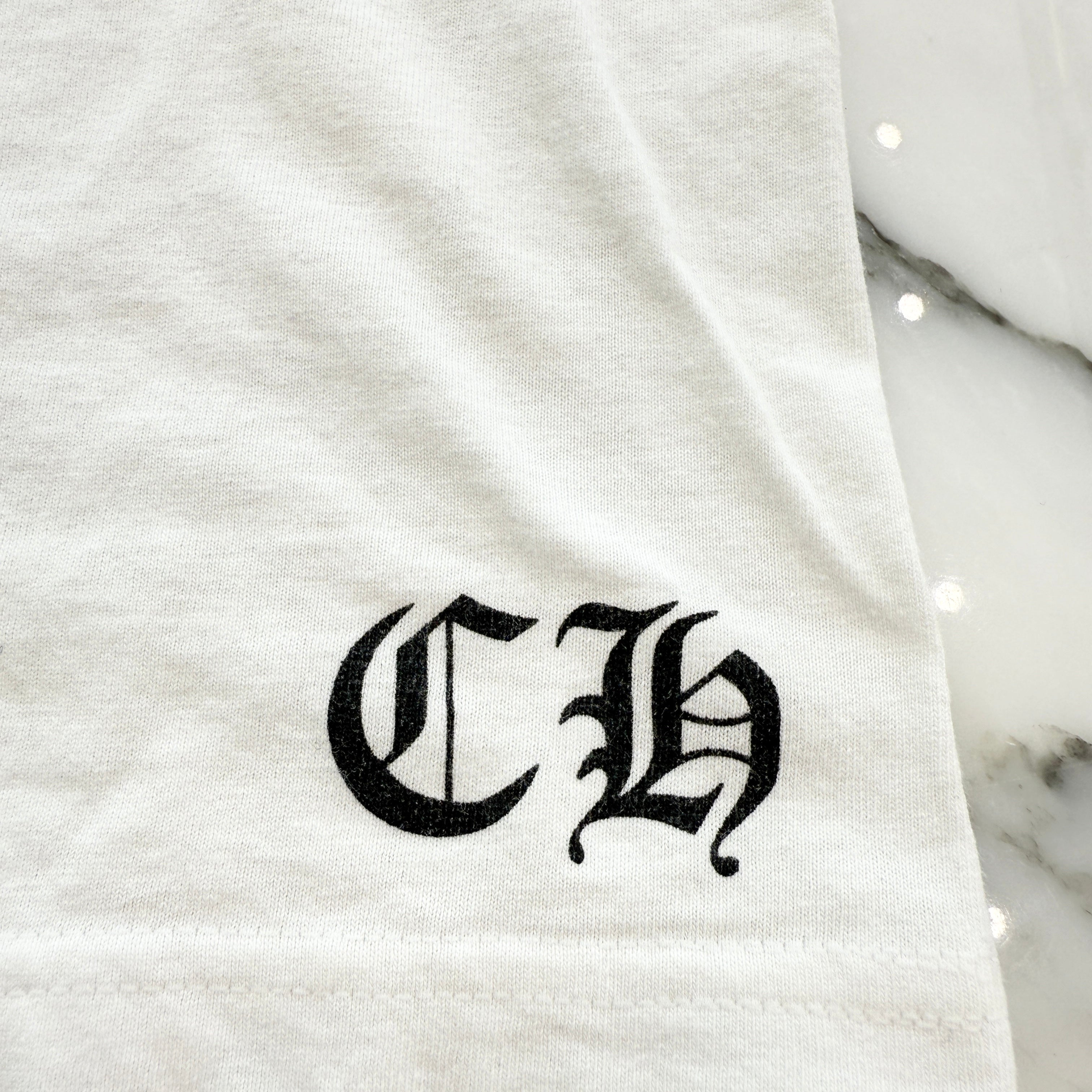 CHROME HEARTS BS Flare Side Vertical Logo Tee Size S クロムハーツ