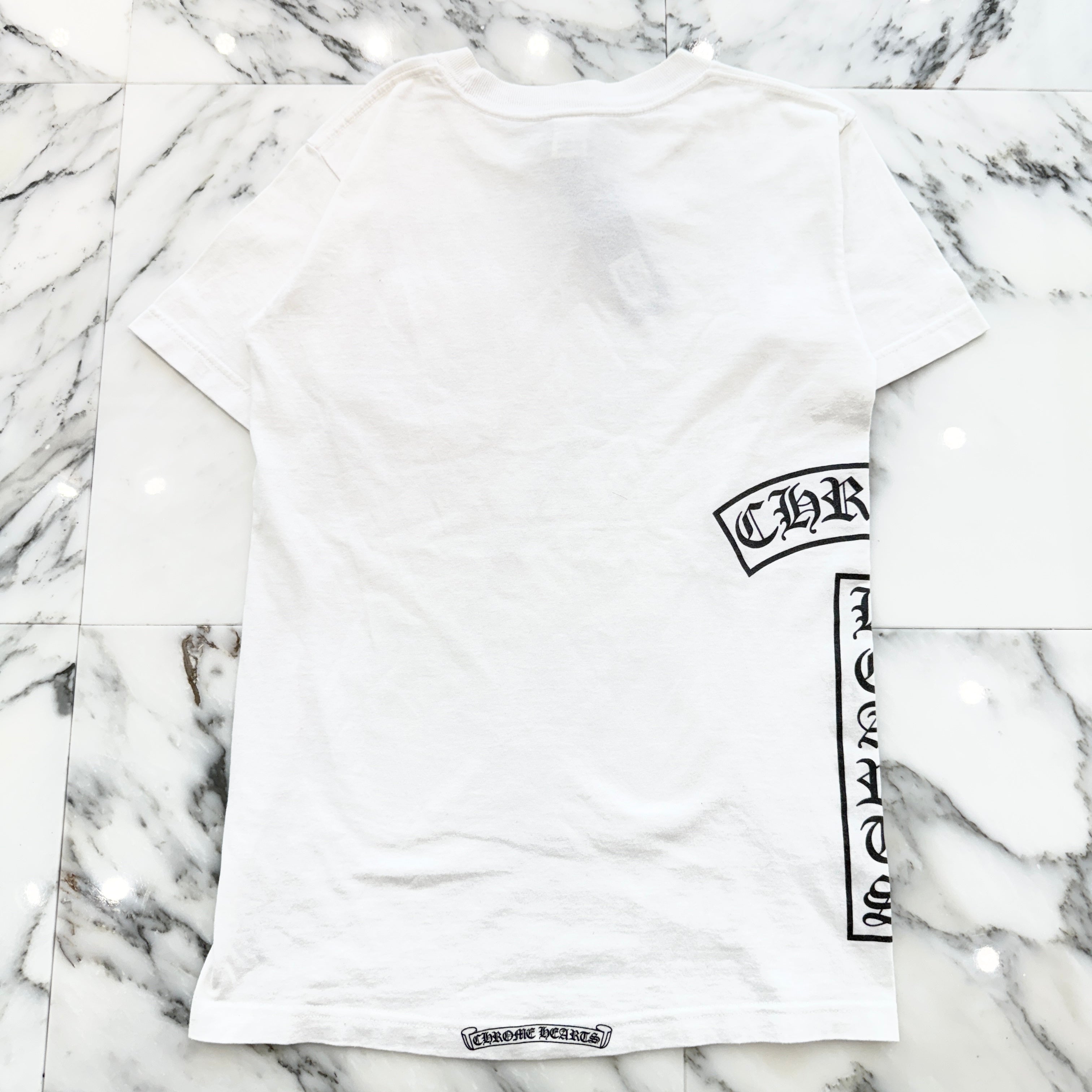 CHROME HEARTS BS Flare Side Vertical Logo Tee Size S クロムハーツ
