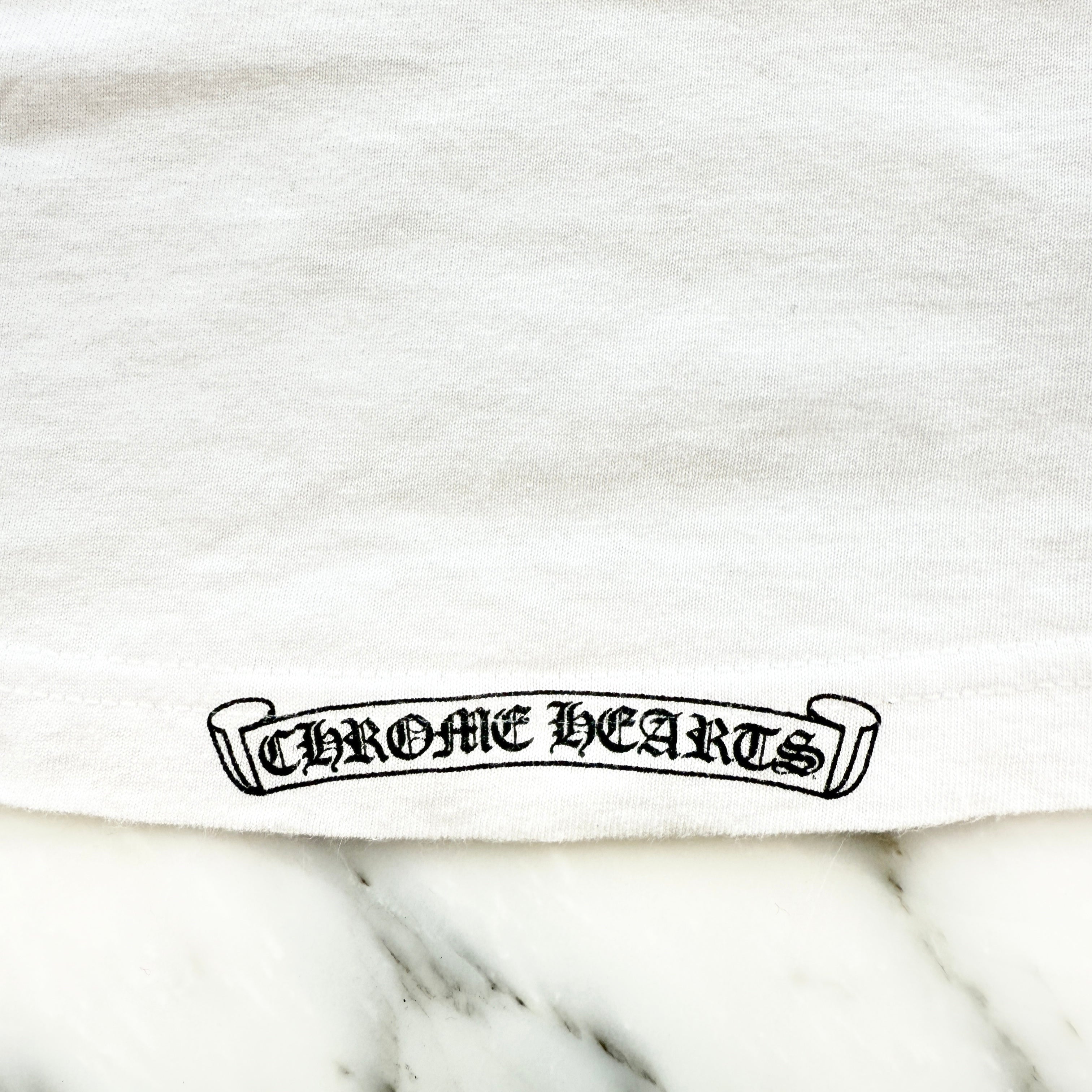 CHROME HEARTS BS Flare Side Vertical Logo Tee Size S クロムハーツ