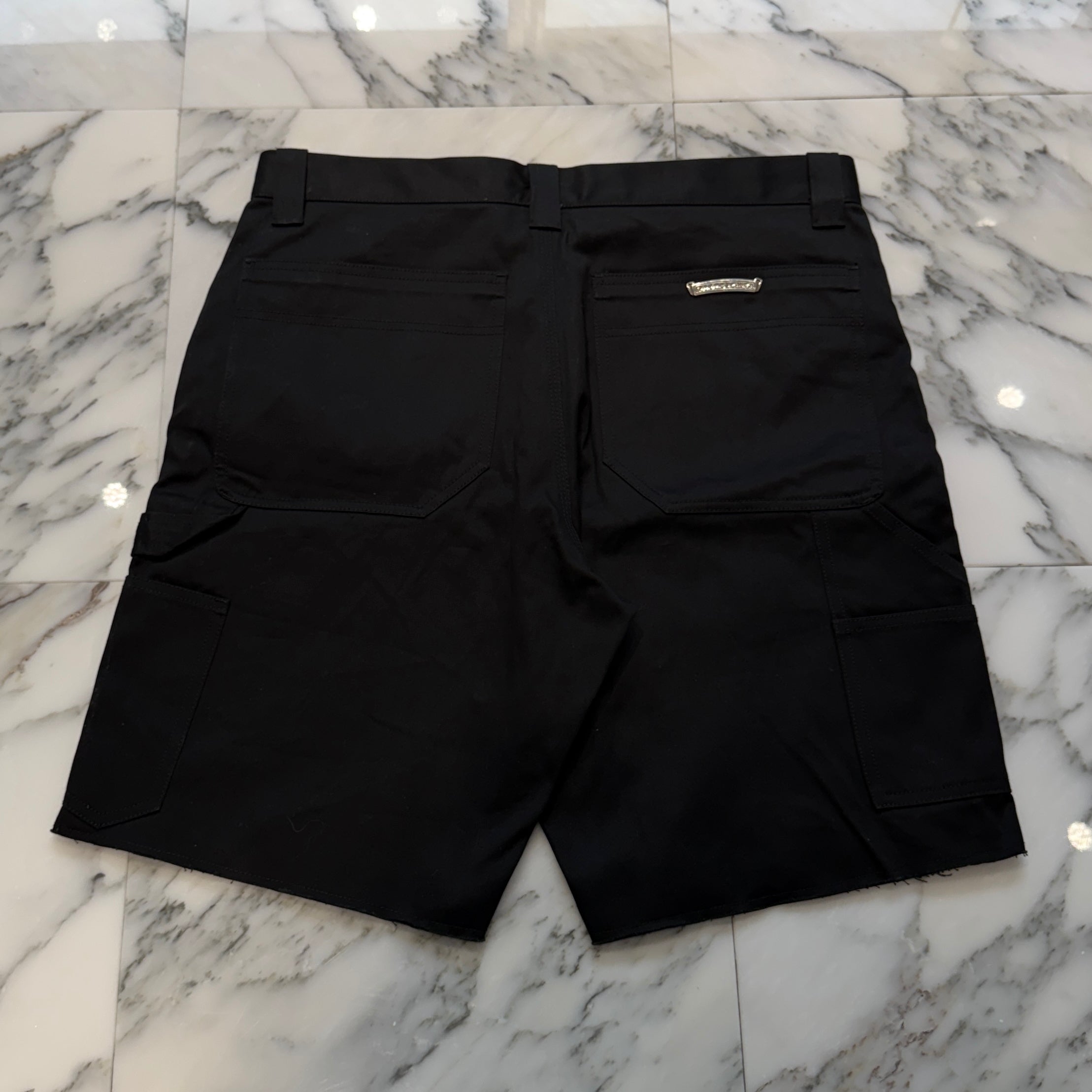 CHROME HEARTS Carpenter Cross Ball Button Denim Shorts Size 36 クロムハーツ カーペンター クロスボールボタン デニムショーツ サイズ36