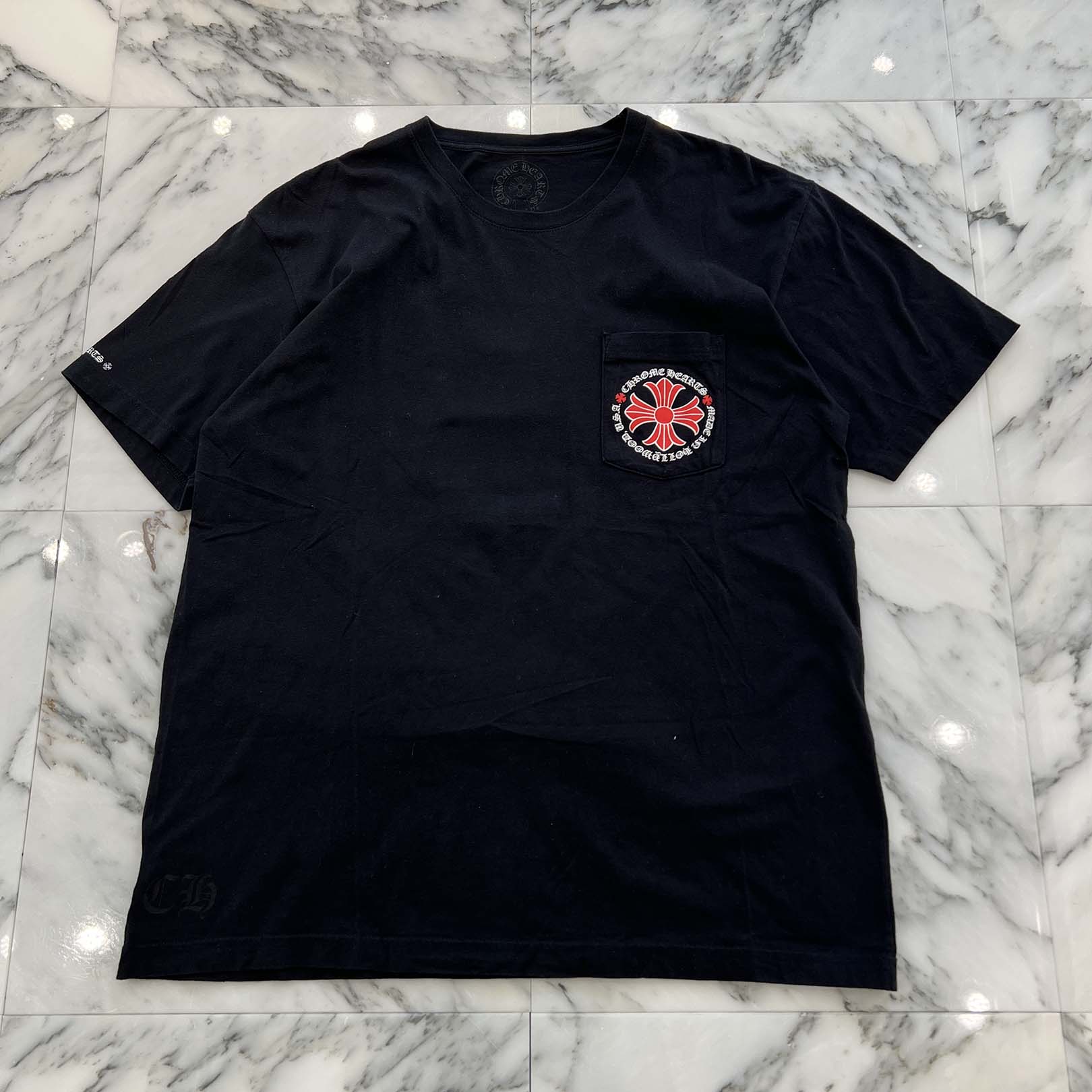 CHROME HEARTS Hollywood Limited Red CH Plus Horseshoe Tee Size XL クロムハーツ ハリウッド限定 レッド CHプラス ホースシュー Tシャツ サイズXL