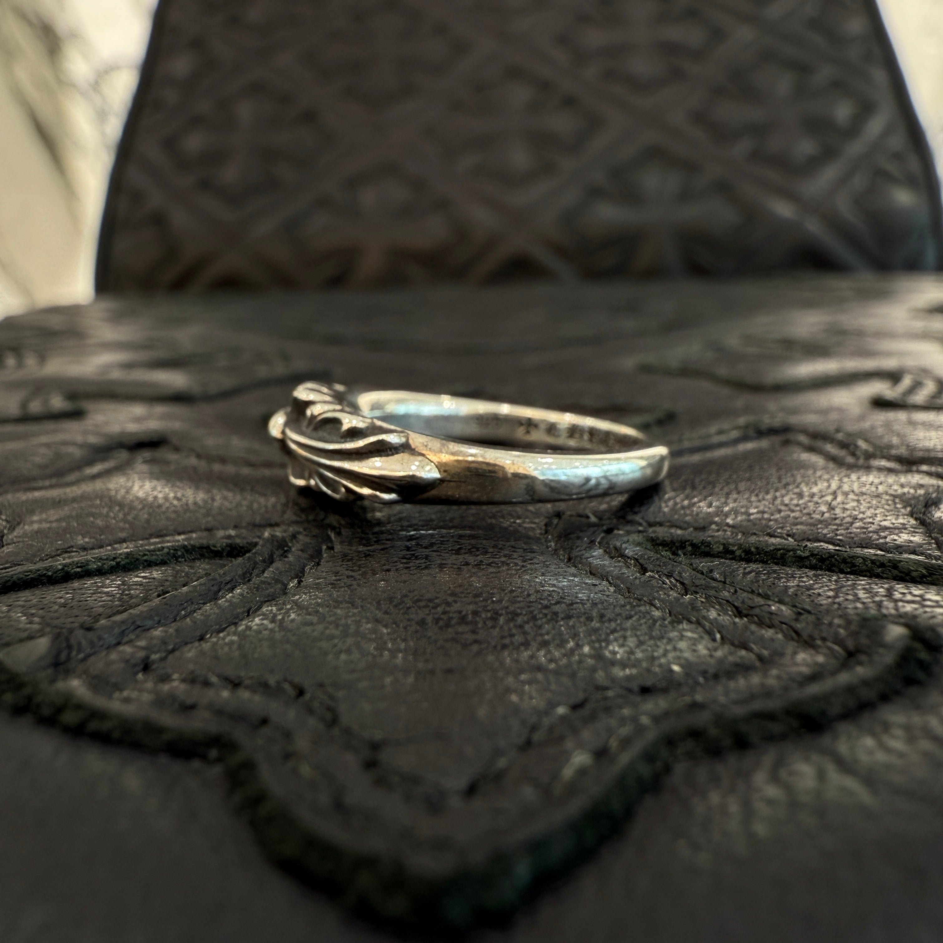 CHROME HEARTS Baby Classic Floral Cross Ring 13.5号 クロムハーツ ベイビークラシック フローラルクロス リング サイズ13.5号