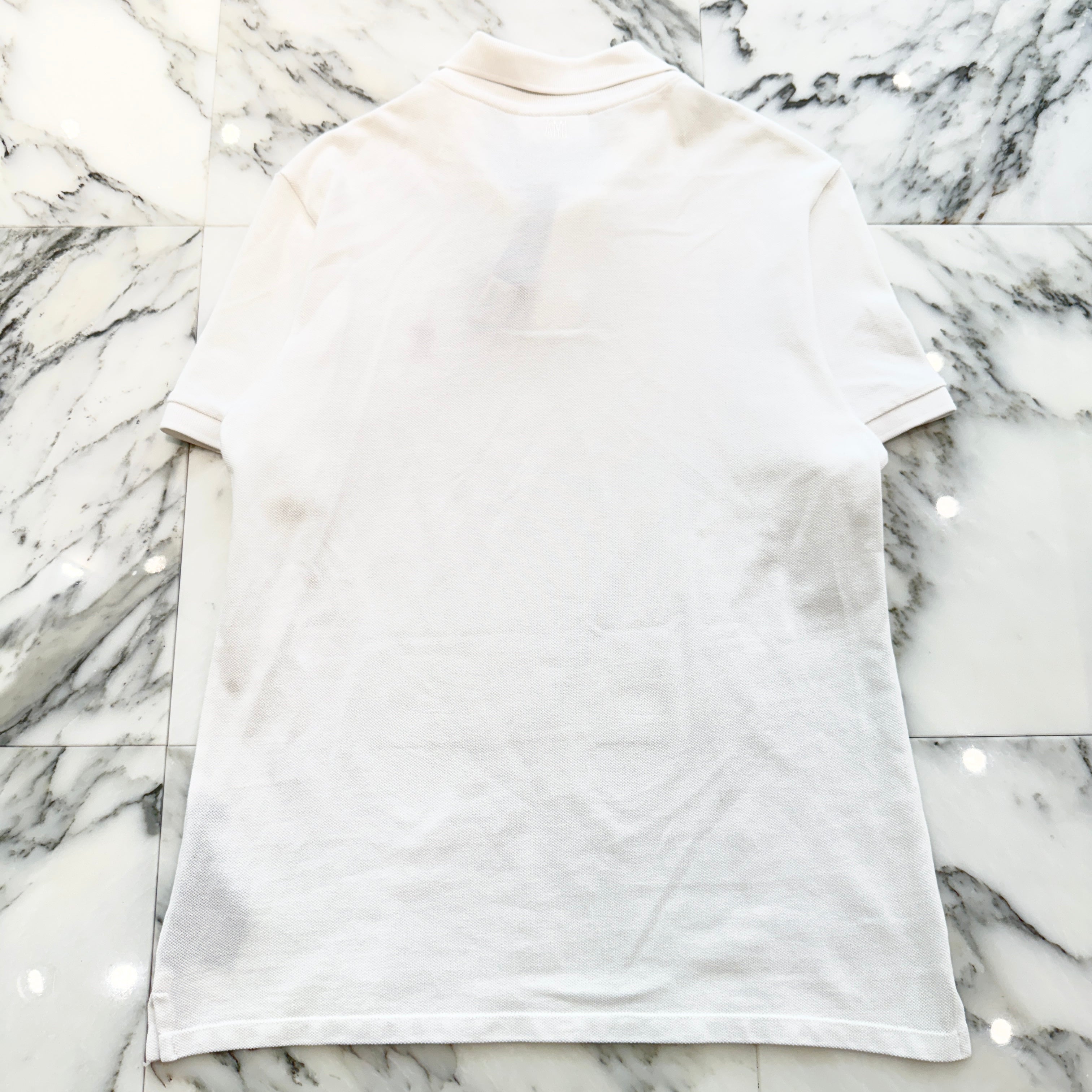 Ami Paris Polo ポロシャツ ホワイト Polo Lサイズ White Ami De Coeur Polo Shirt | AMI PARIS