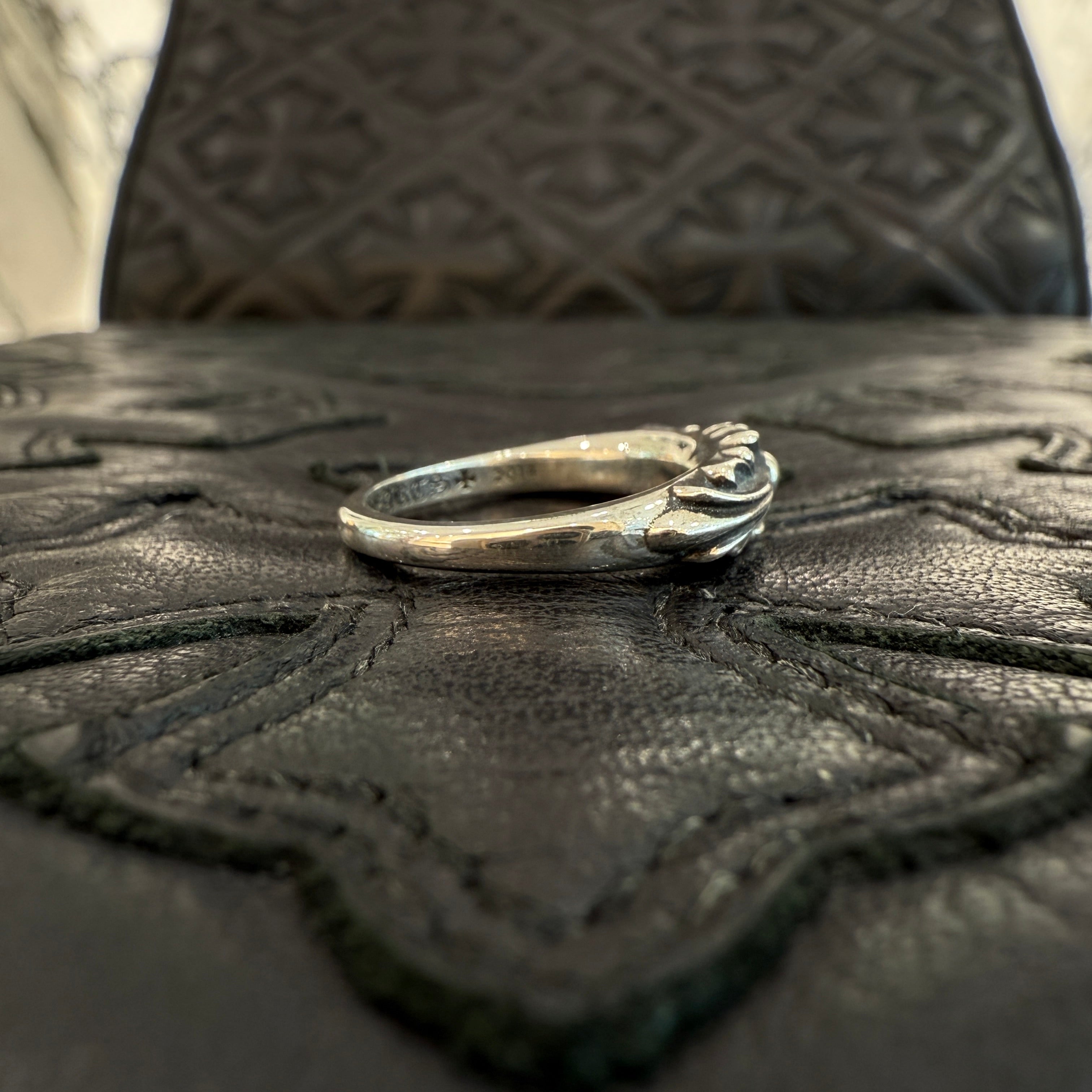 CHROME HEARTS Baby Classic Floral Cross Ring 13.5号 クロムハーツ ベイビークラシック フローラルクロス リング サイズ13.5号