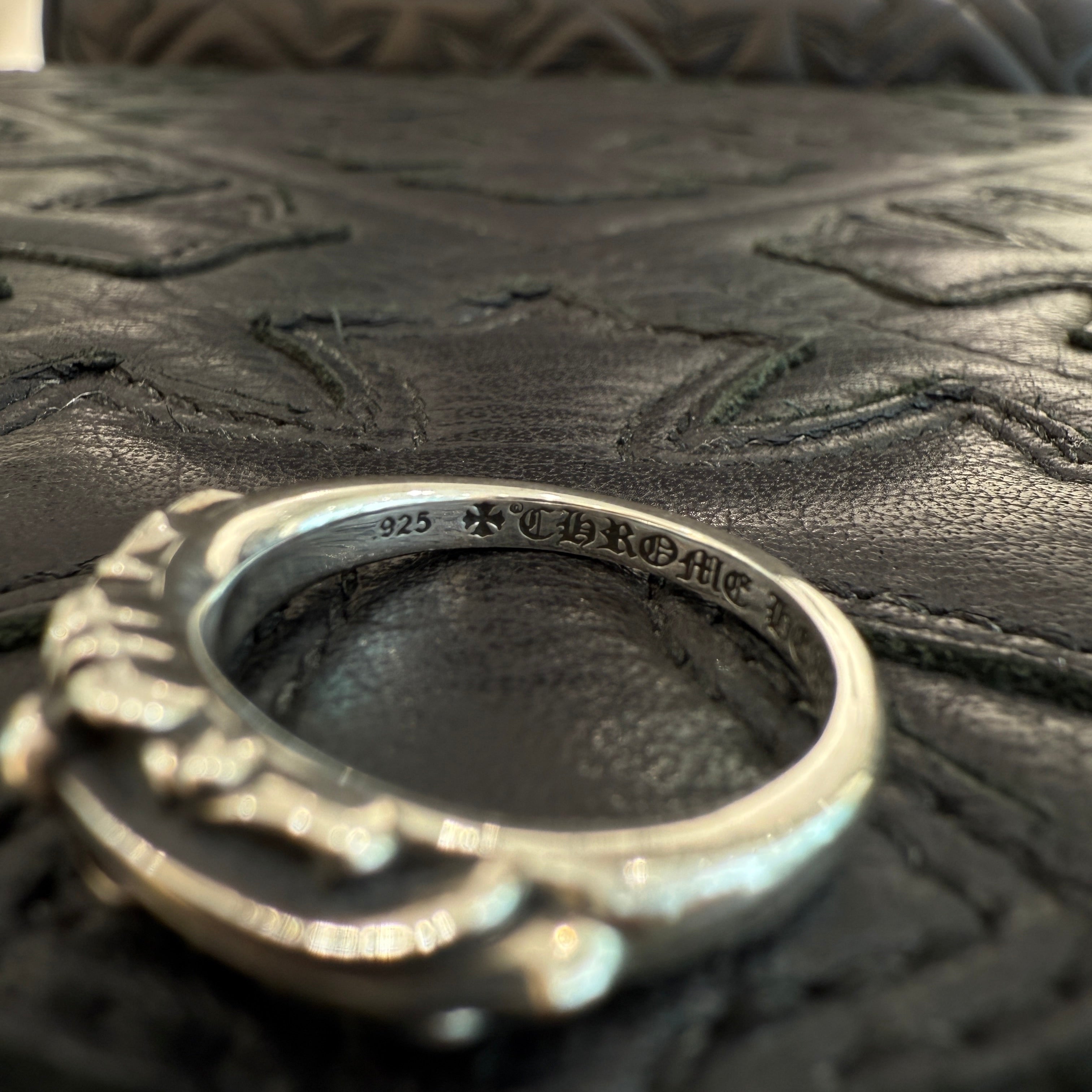 CHROME HEARTS Baby Classic Floral Cross Ring 13.5号 クロムハーツ ベイビークラシック フローラルクロス リング サイズ13.5号