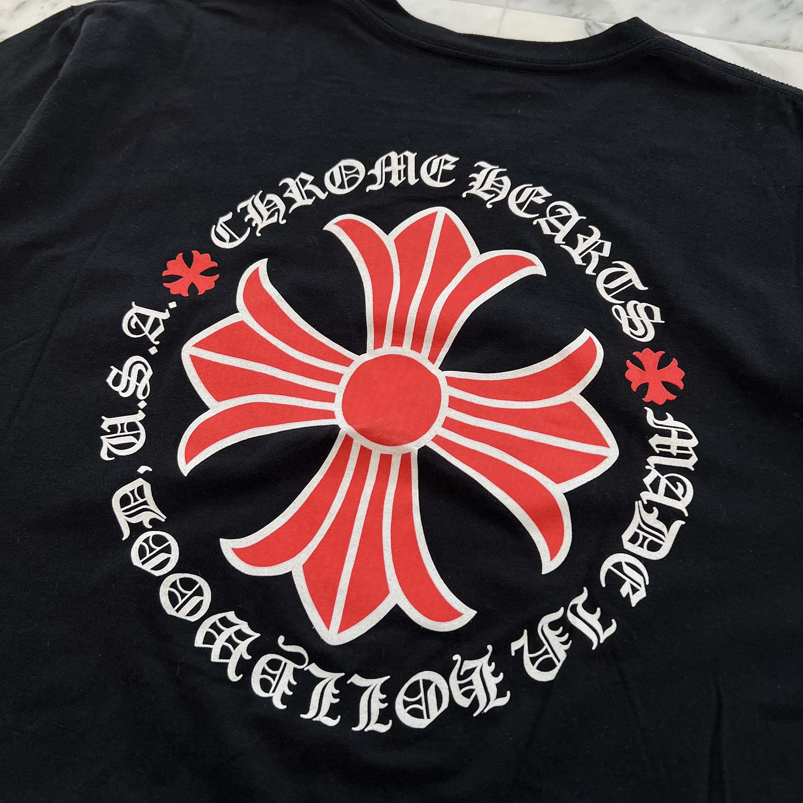 CHROME HEARTS Hollywood Limited Red CH Plus Horseshoe Tee Size XL クロムハーツ ハリウッド限定 レッド CHプラス ホースシュー Tシャツ サイズXL