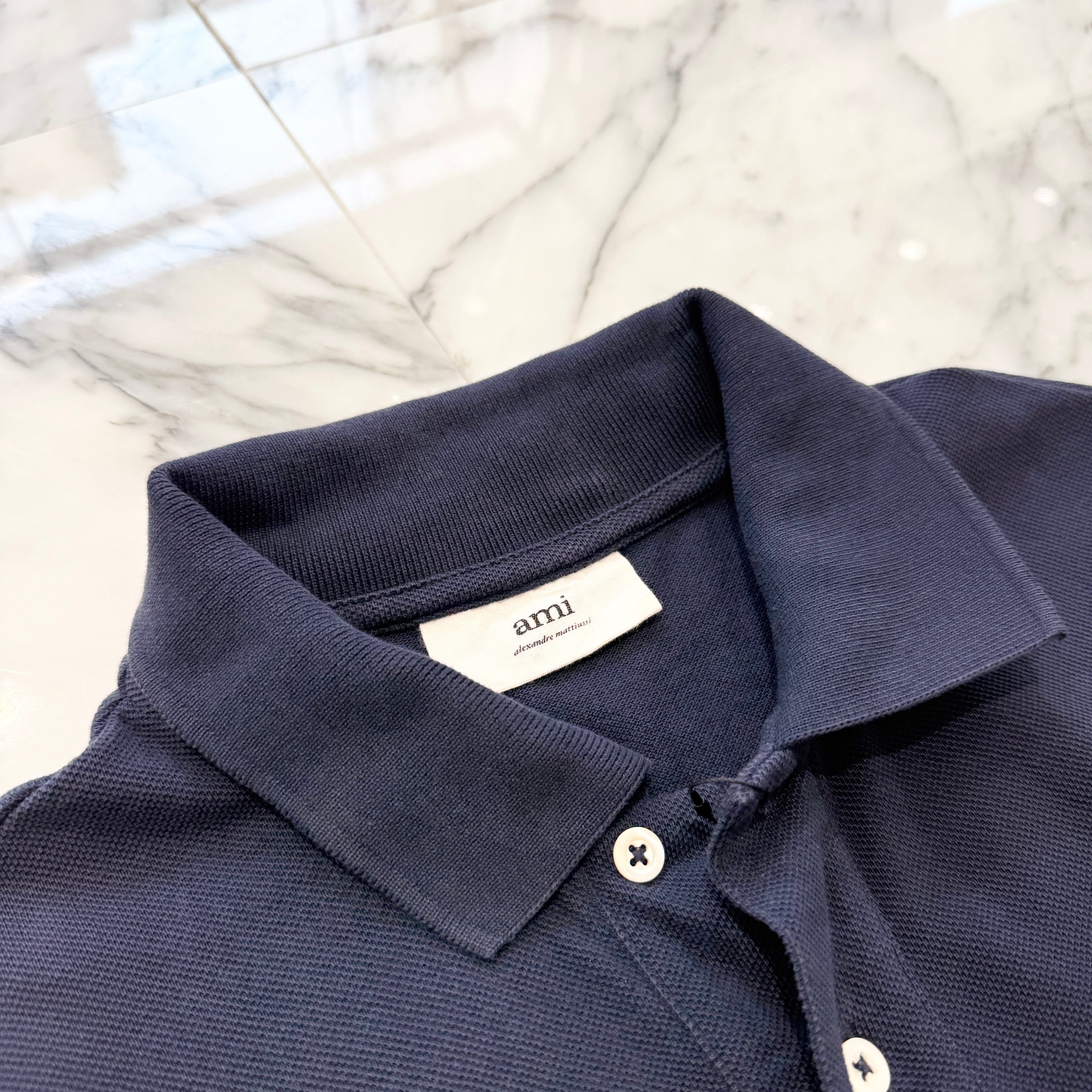AMI PARIS 2021SS Ami De Coeur Organic Cotton Polo Shirt Size M
