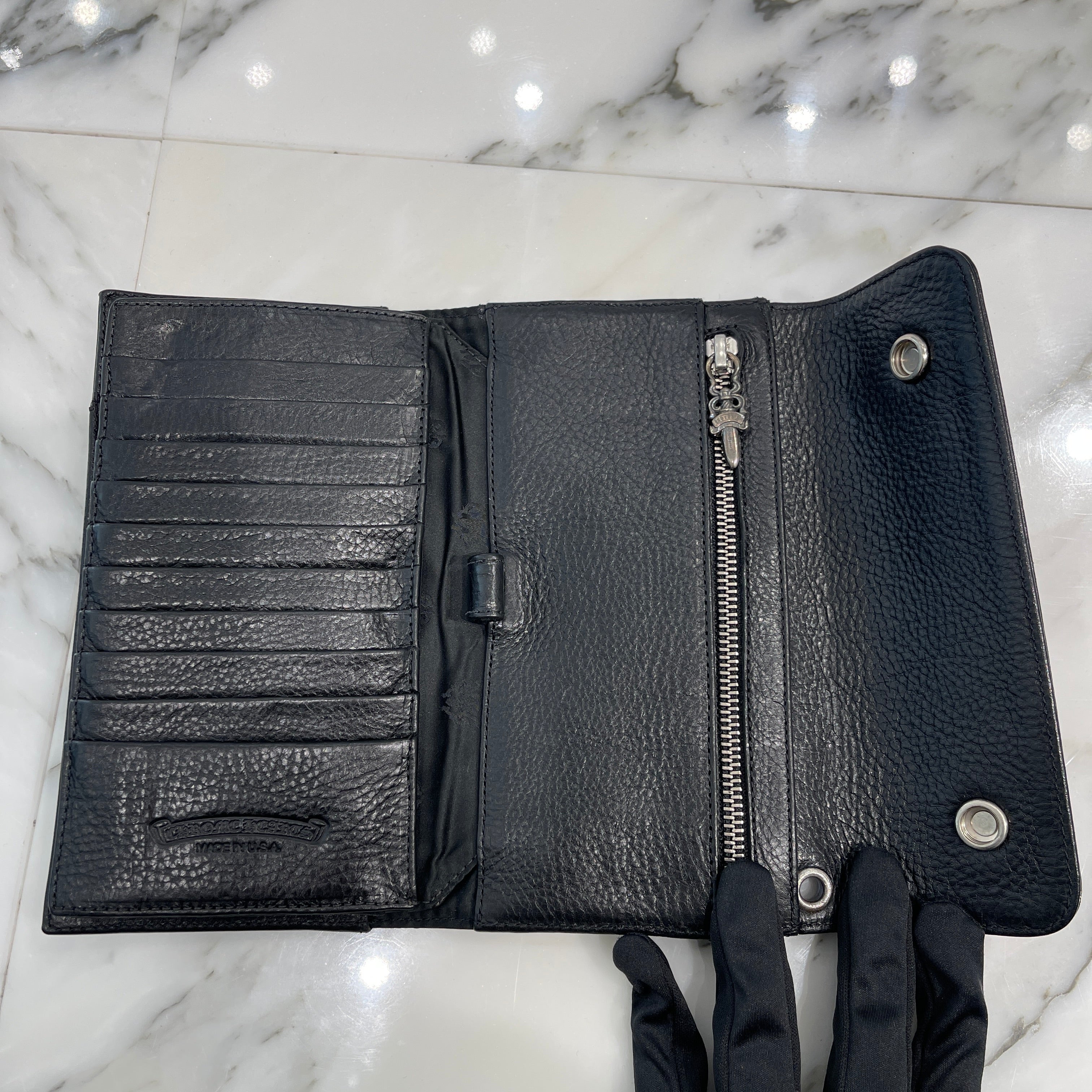 CHROME HEARTS Wave Cross Ball Wallet クロムハーツ ウェーブ クロスボール ウォレット