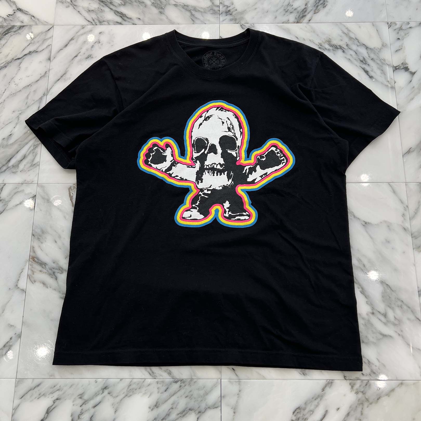 CHROME HEARTS 2024SS FOTI Rainbow Scroll Logo Tee Size XL クロムハ―ツ フォティ レインボースクロールロゴ Tシャツ サイズXL