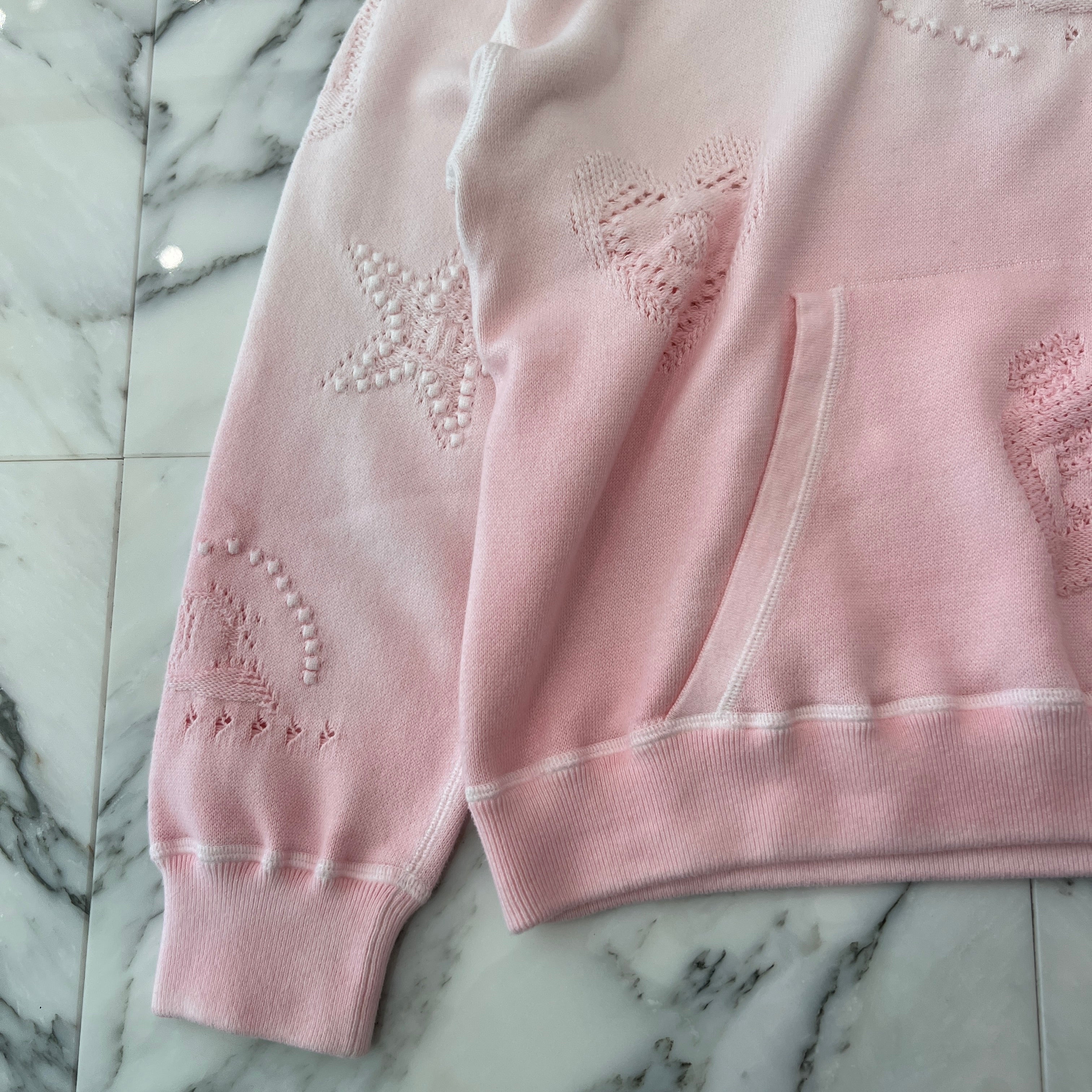 CHANEL Coco Mark Embroidery Gradient Cotton Pullover Hoodie P76494K10994 Size L シャネル ココマーク刺繍 グラデーション コットンプルオーバーフーディ プルオーバーパーカー サイズL