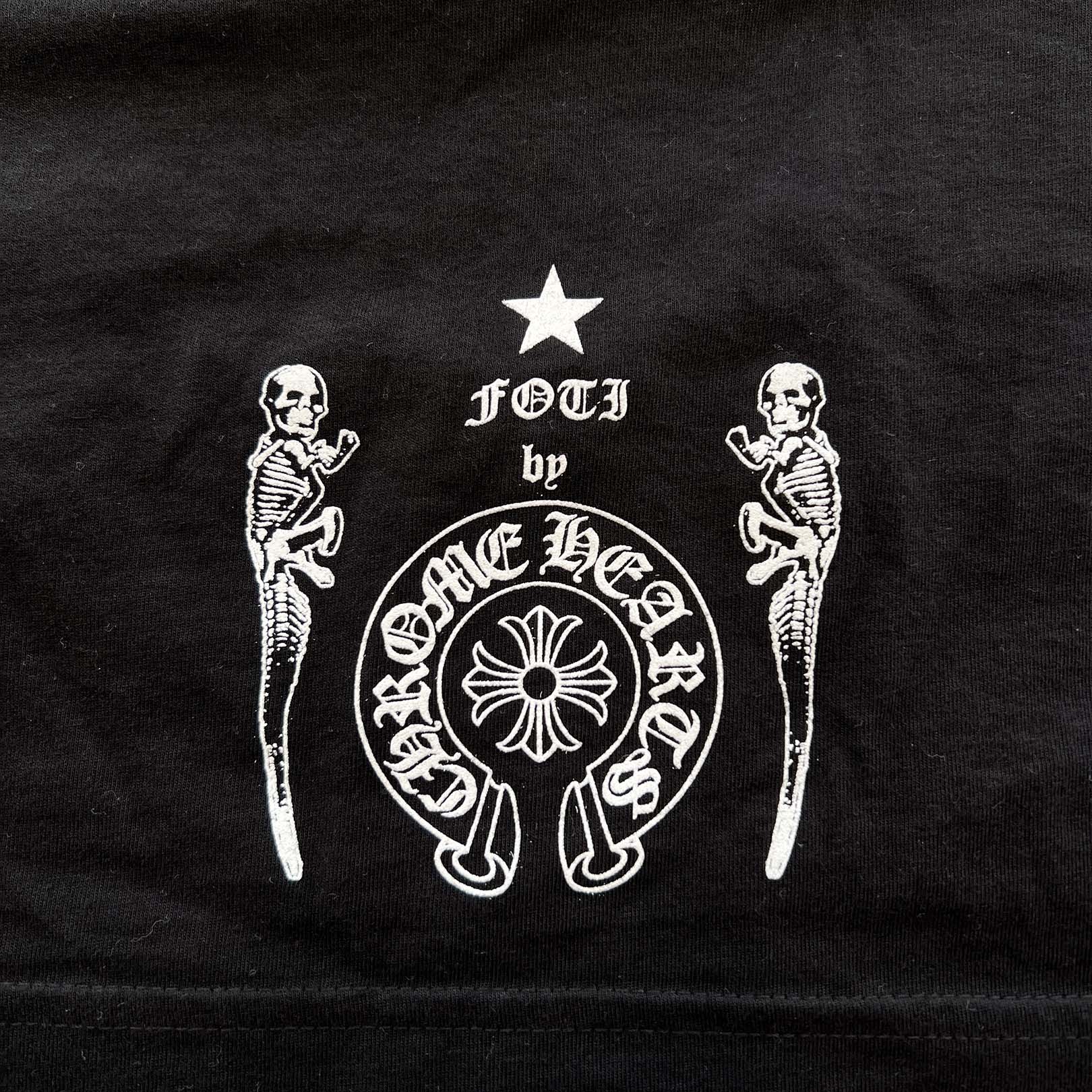 CHROME HEARTS 2024SS FOTI Rainbow Scroll Logo Tee Size XL クロム